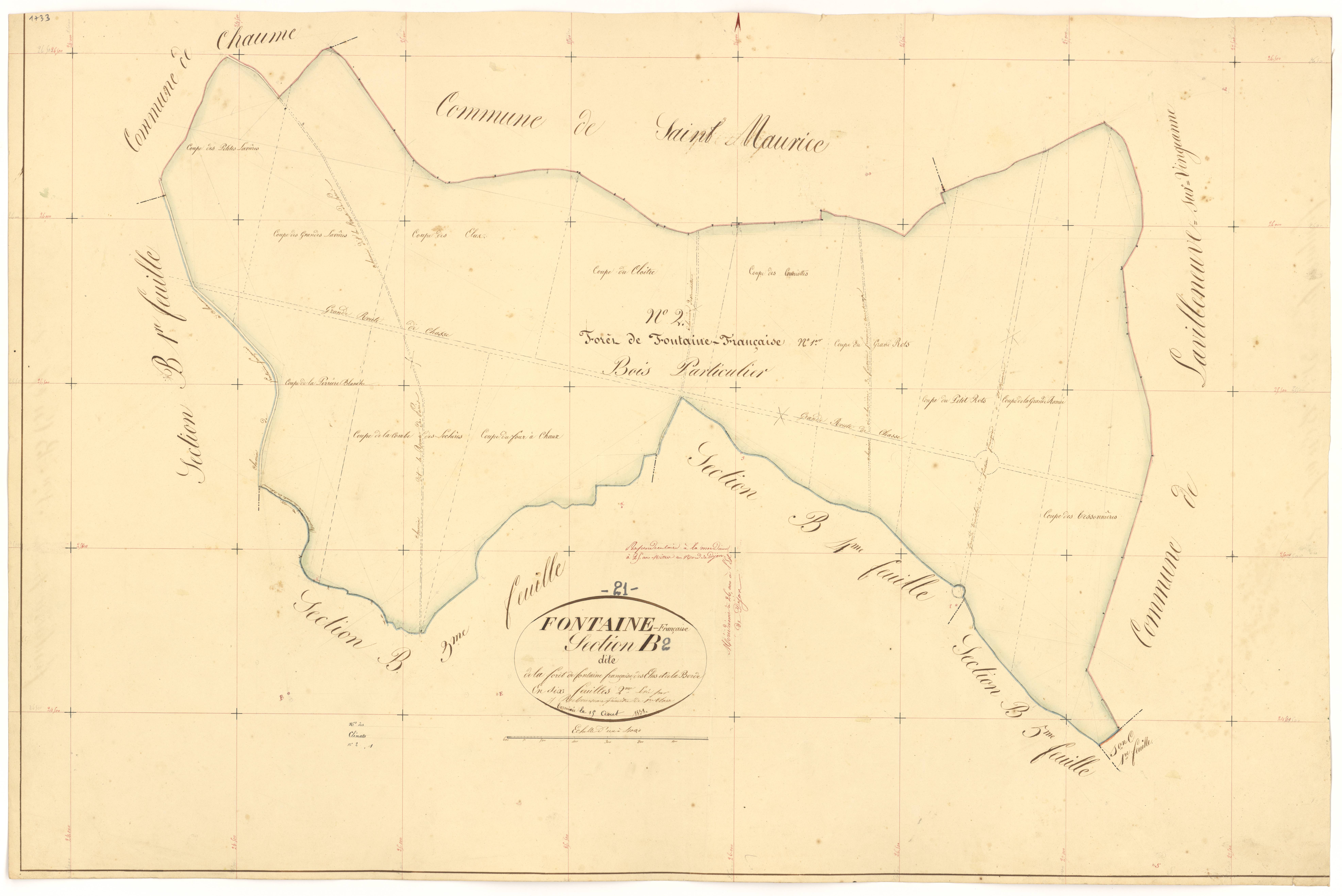 Fontaine-Française - Section B2 - 3 P PLAN 285/7