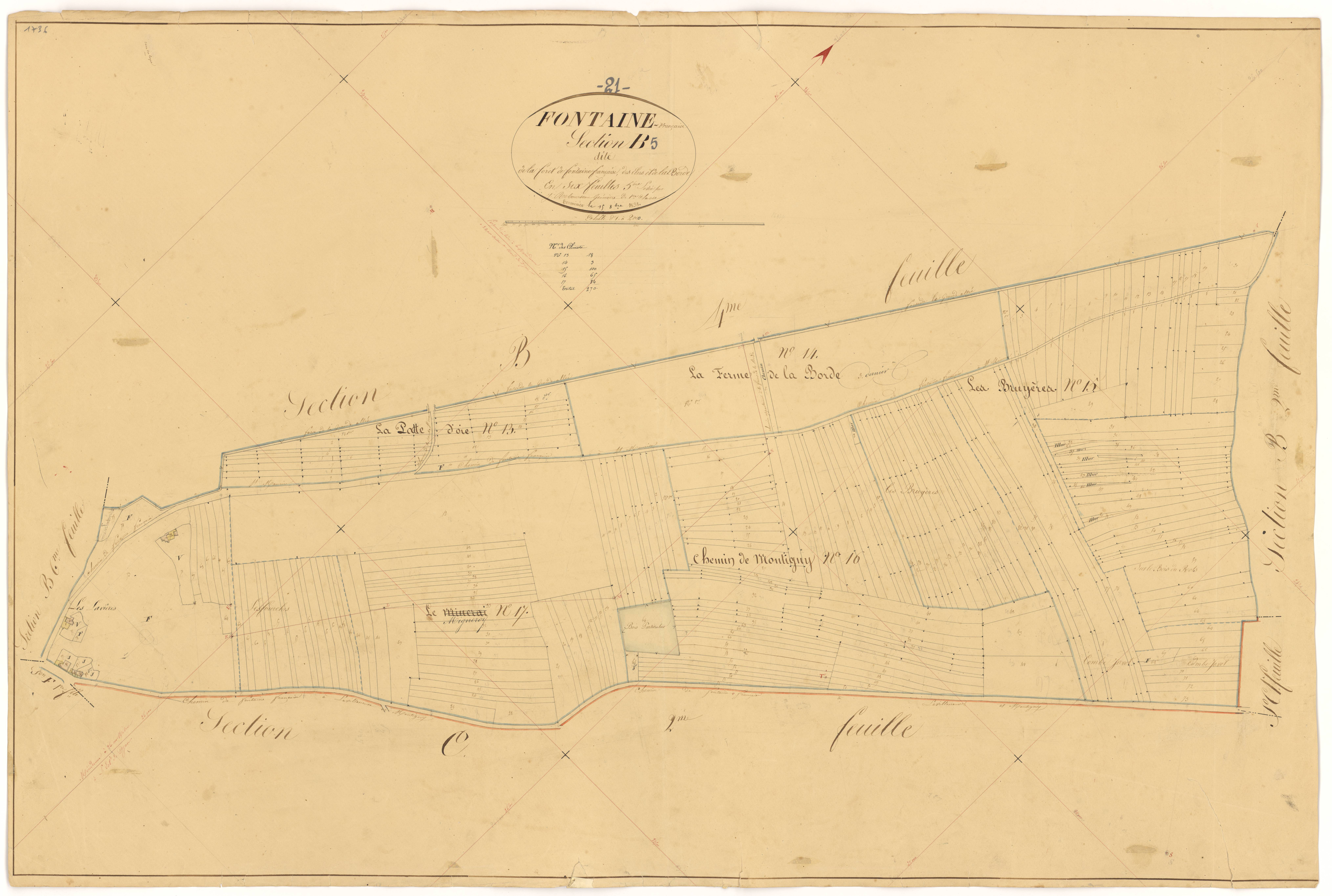 Fontaine-Française - Section B5 - 3 P PLAN 285/10