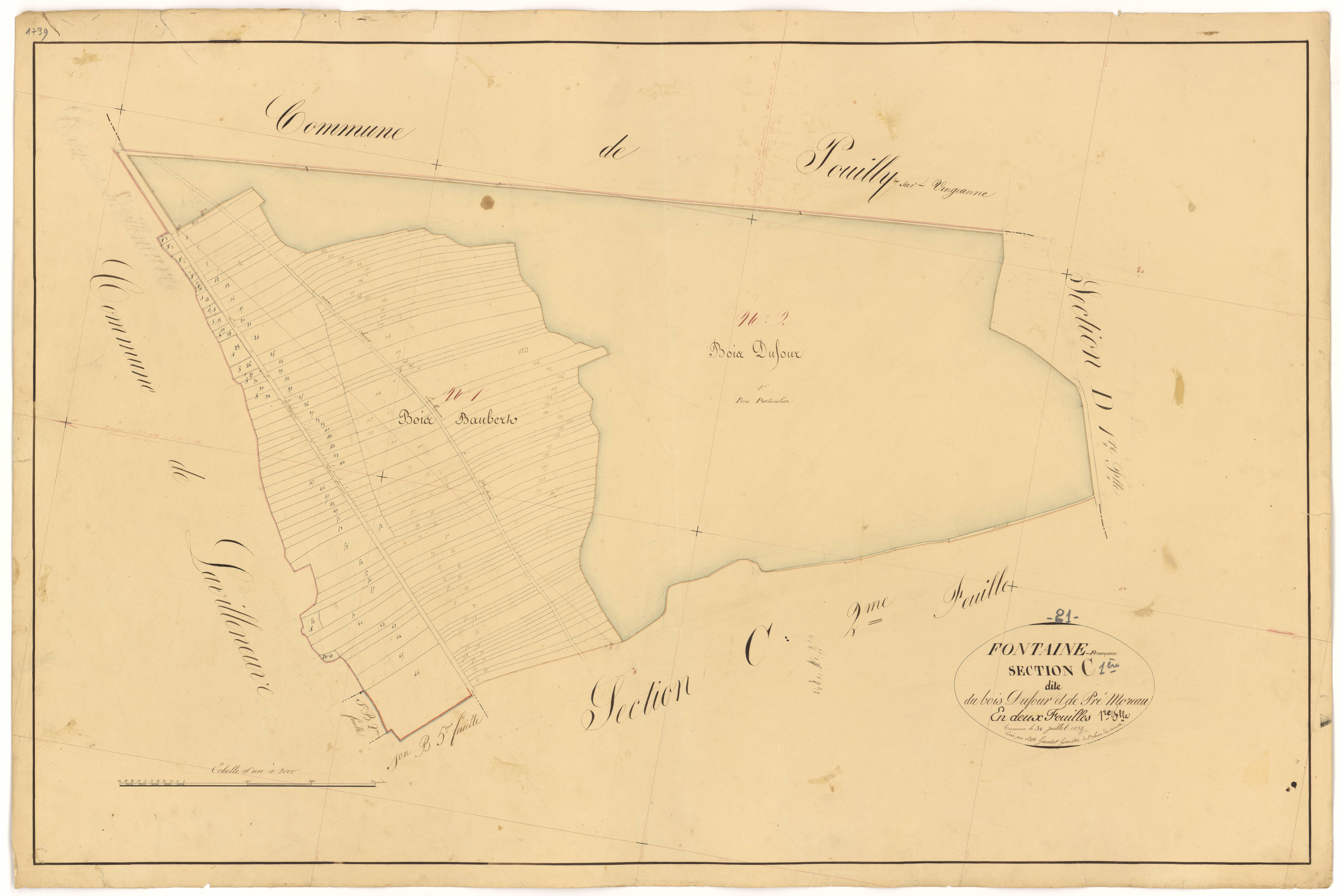Fontaine-Française - Section C1 - 3 P PLAN 285/13