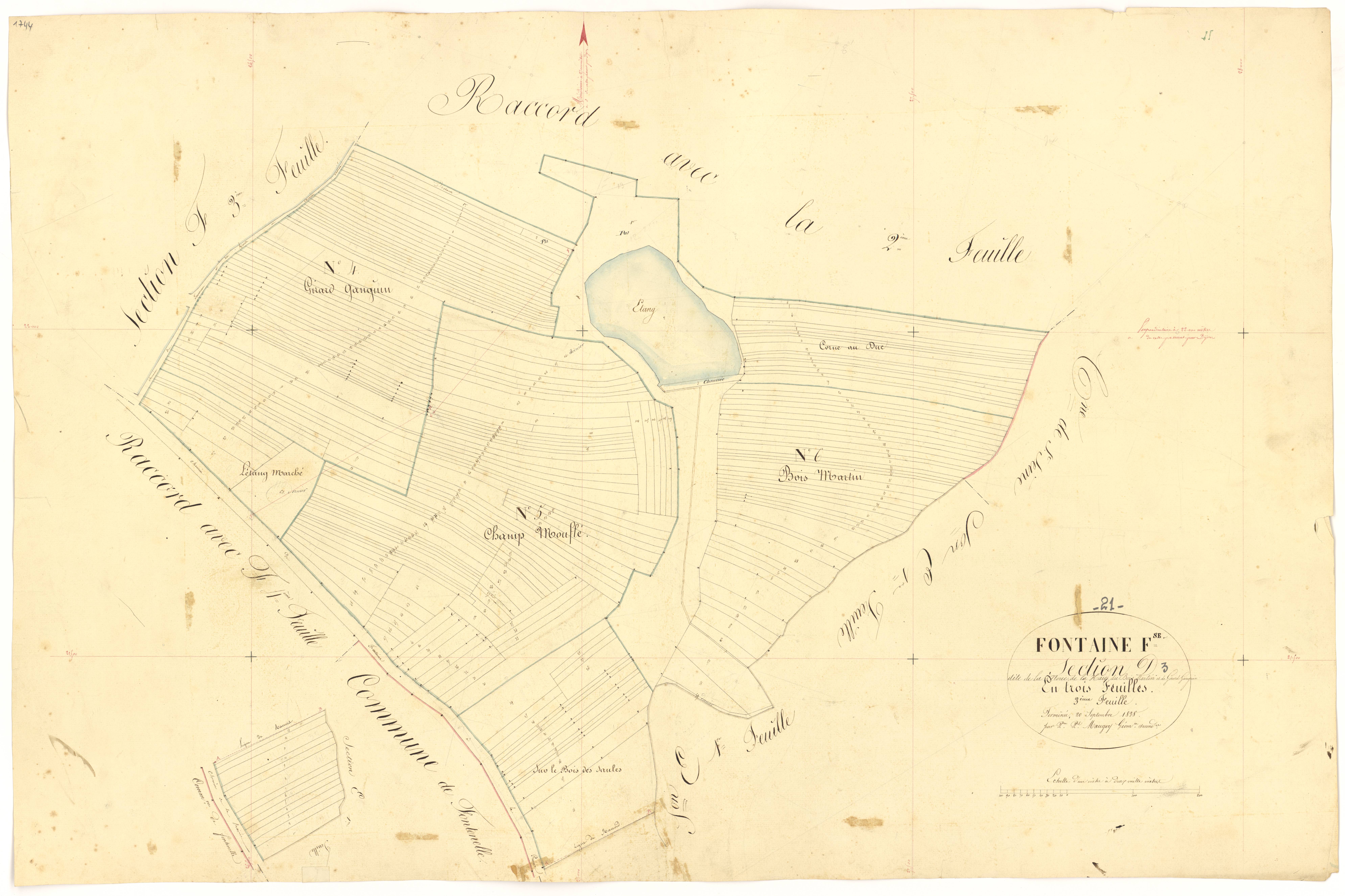 Fontaine-Française - Section D3 - 3 P PLAN 285/18