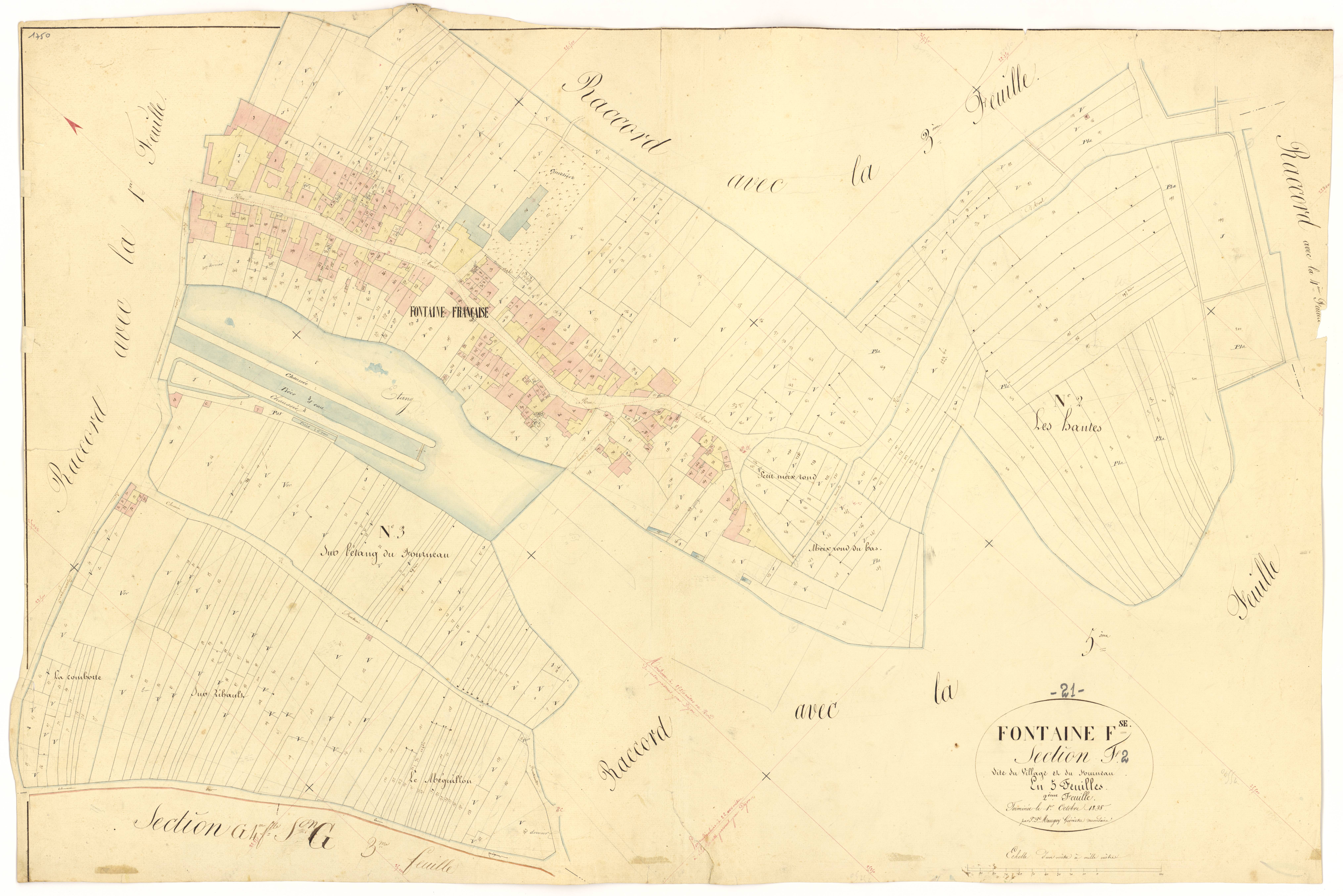 Fontaine-Française - Section F2 - 3 P PLAN 285/24