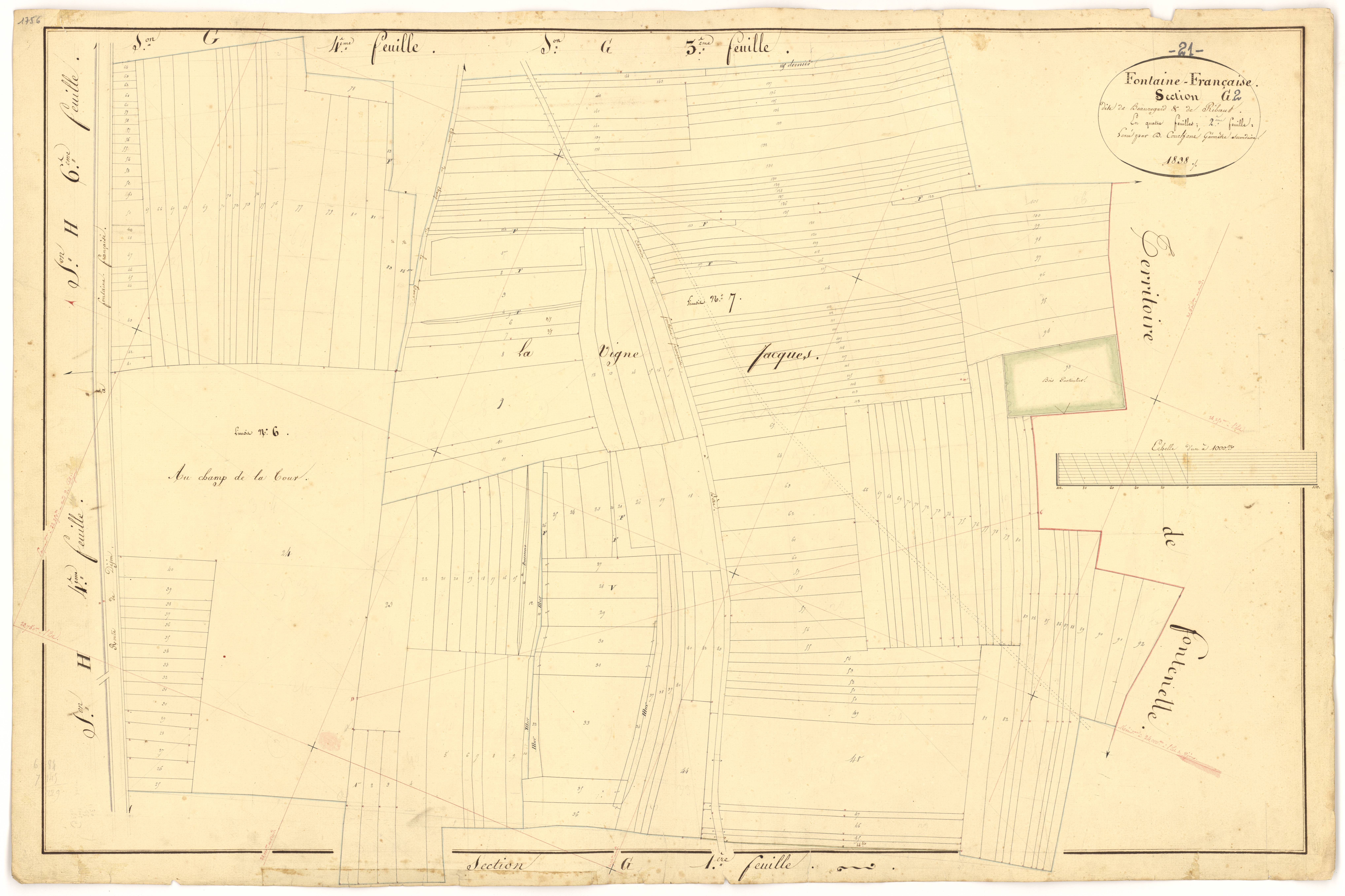 Fontaine-Française - Section G2 - 3 P PLAN 285/30
