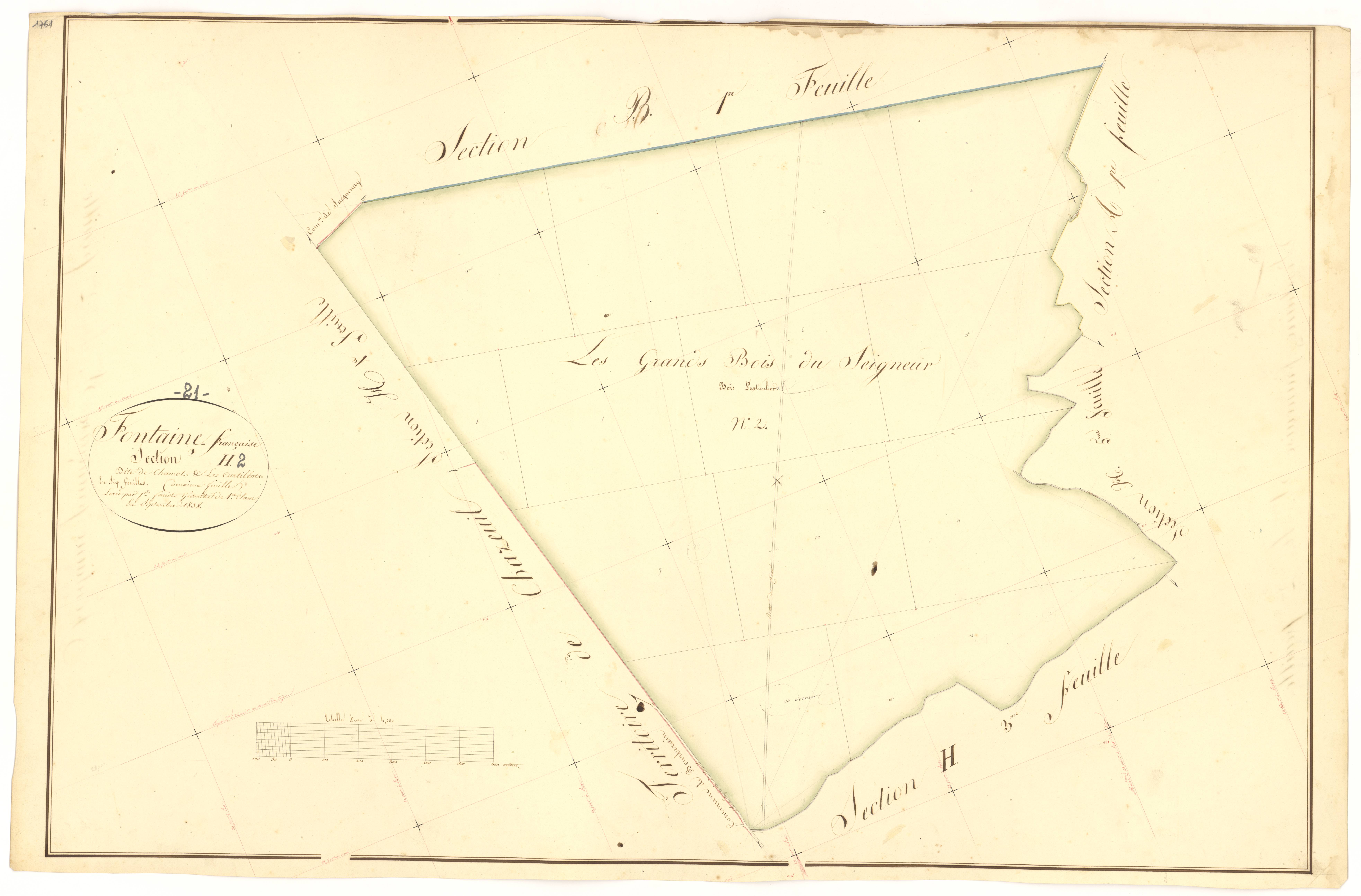 Fontaine-Française - Section H2 - 3 P PLAN 285/35