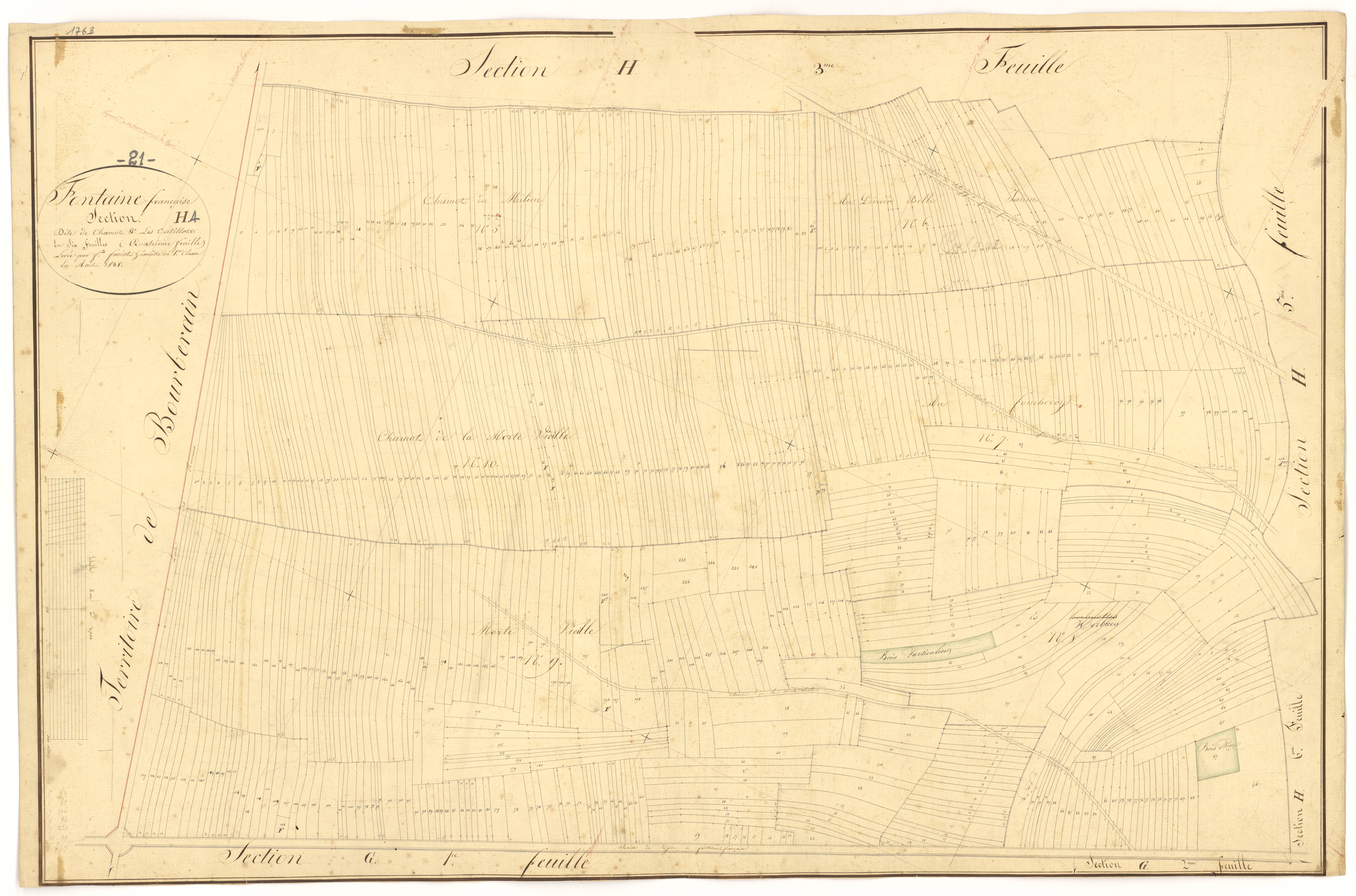 Fontaine-Française - Section H4 - 3 P PLAN 285/37