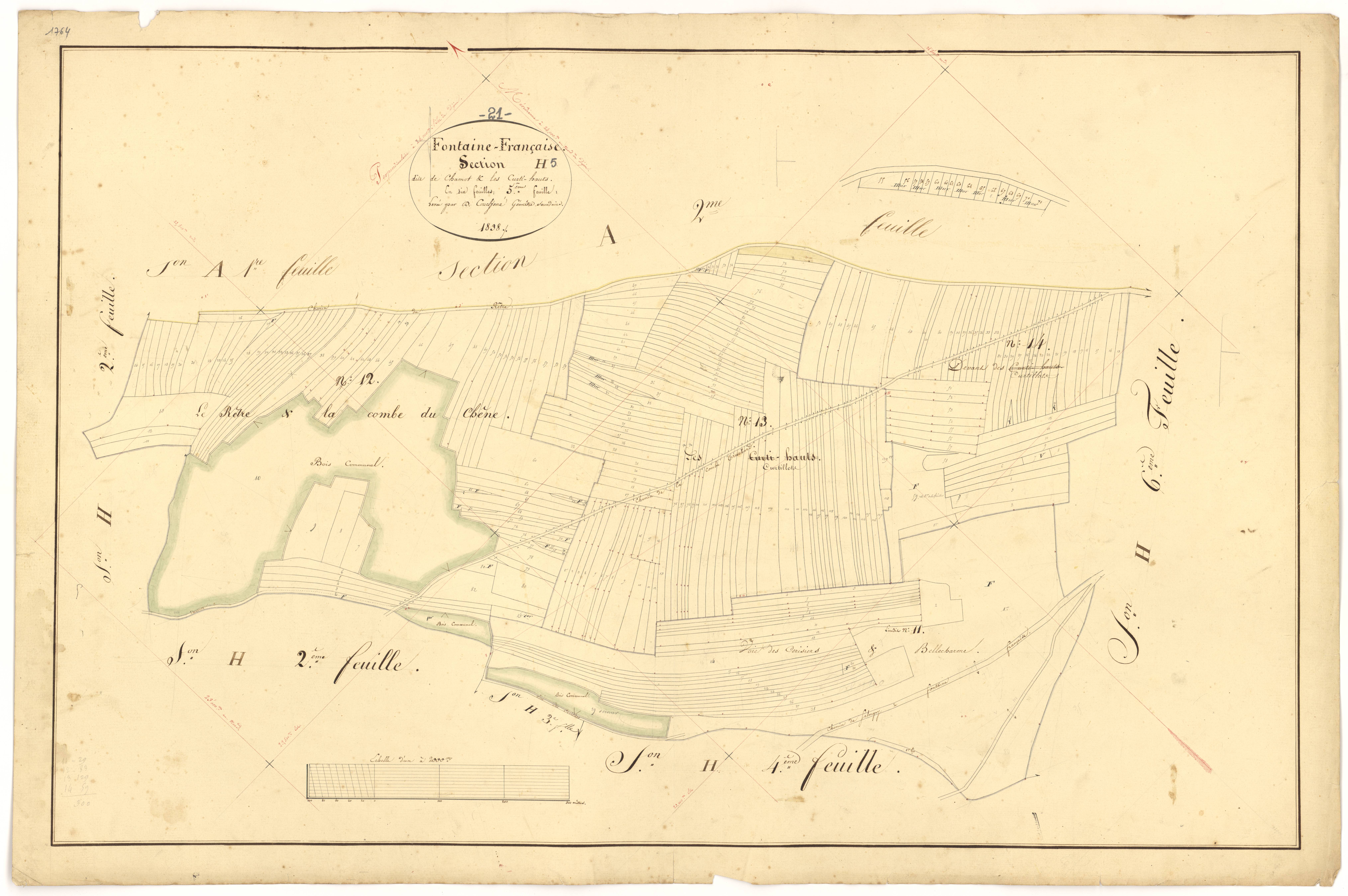 Fontaine-Française - Section H5 - 3 P PLAN 285/38