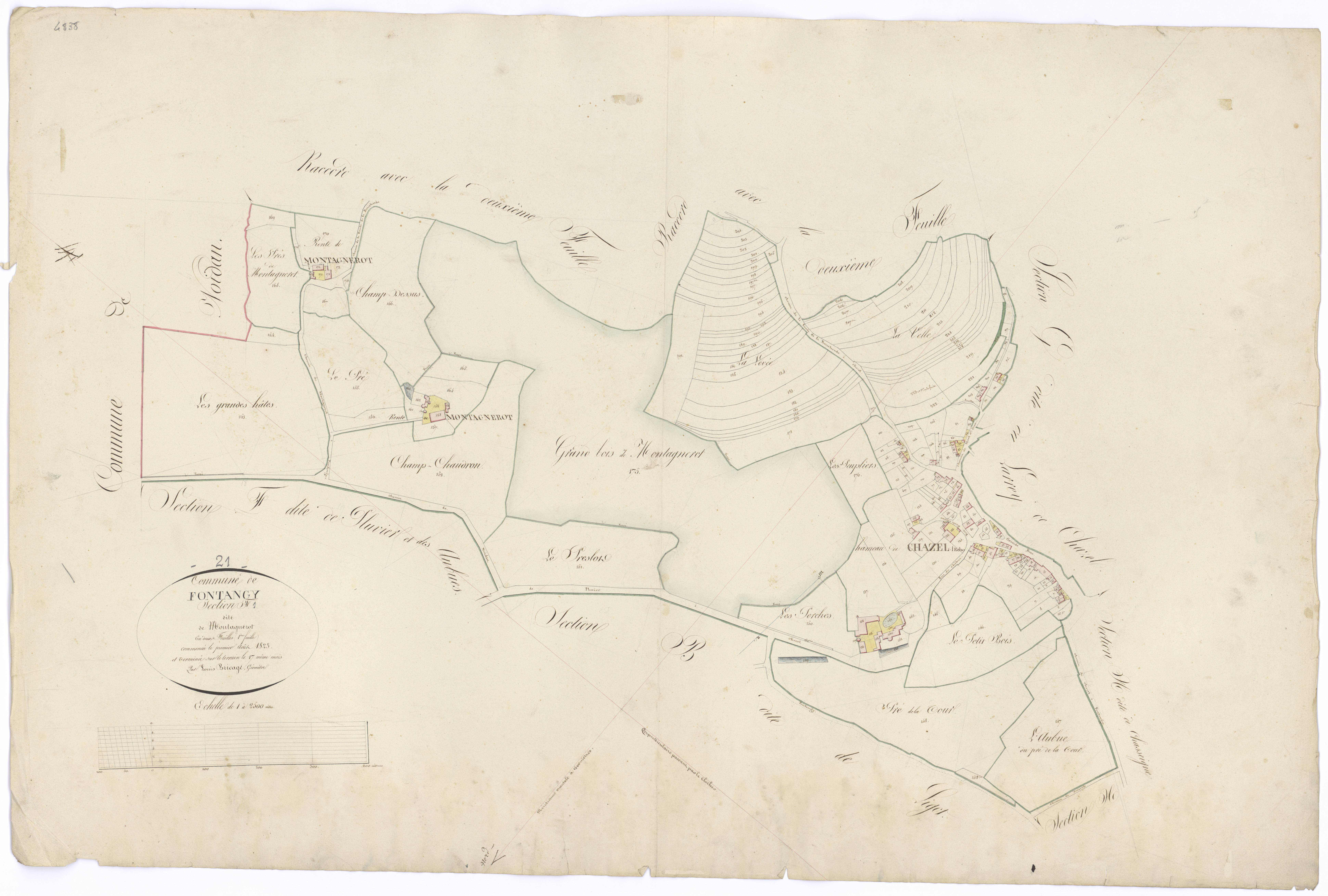 Fontangy - Section F1 - 3 P PLAN 288/8
