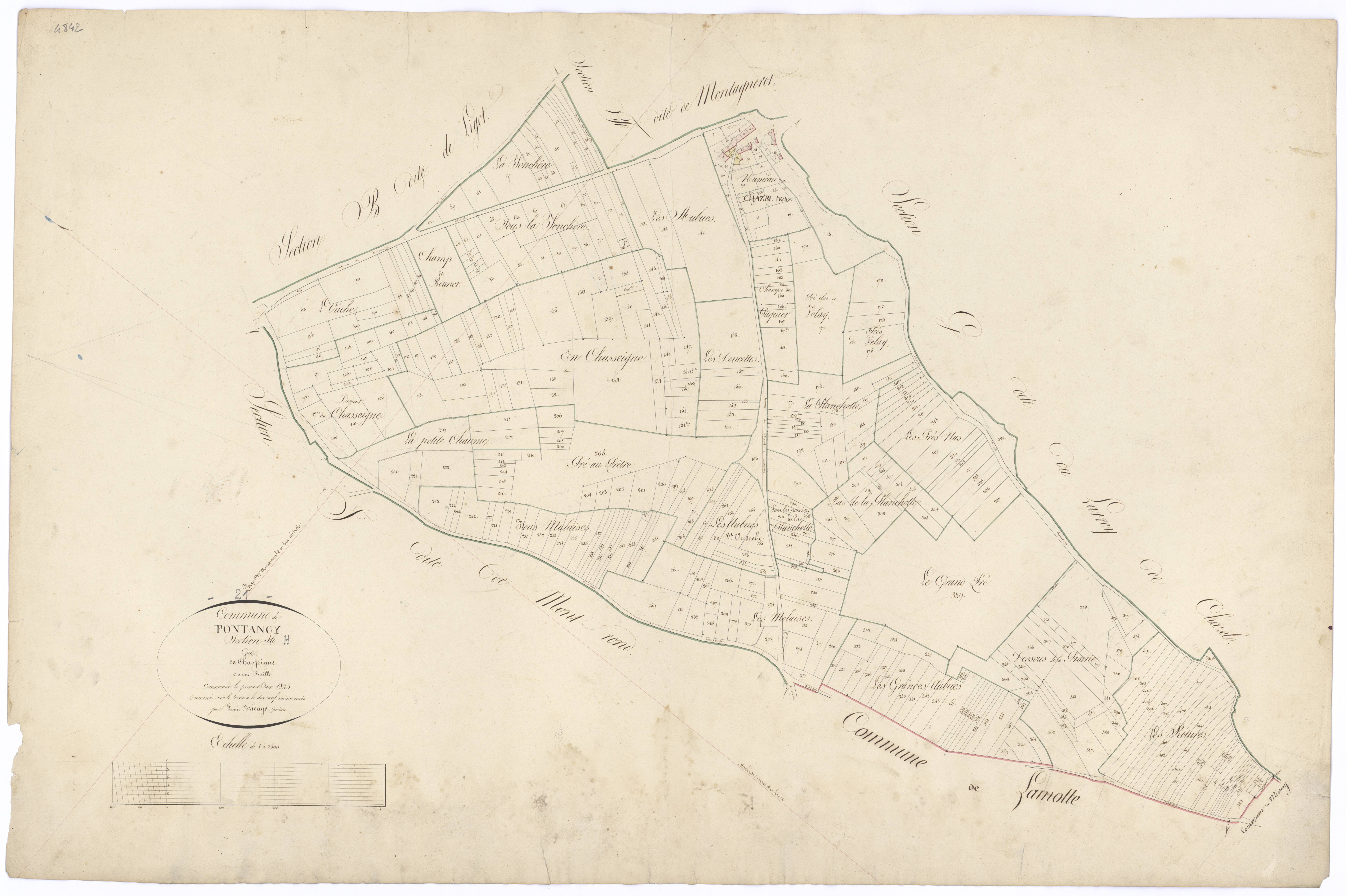Fontangy - Section H - 3 P PLAN 288/12