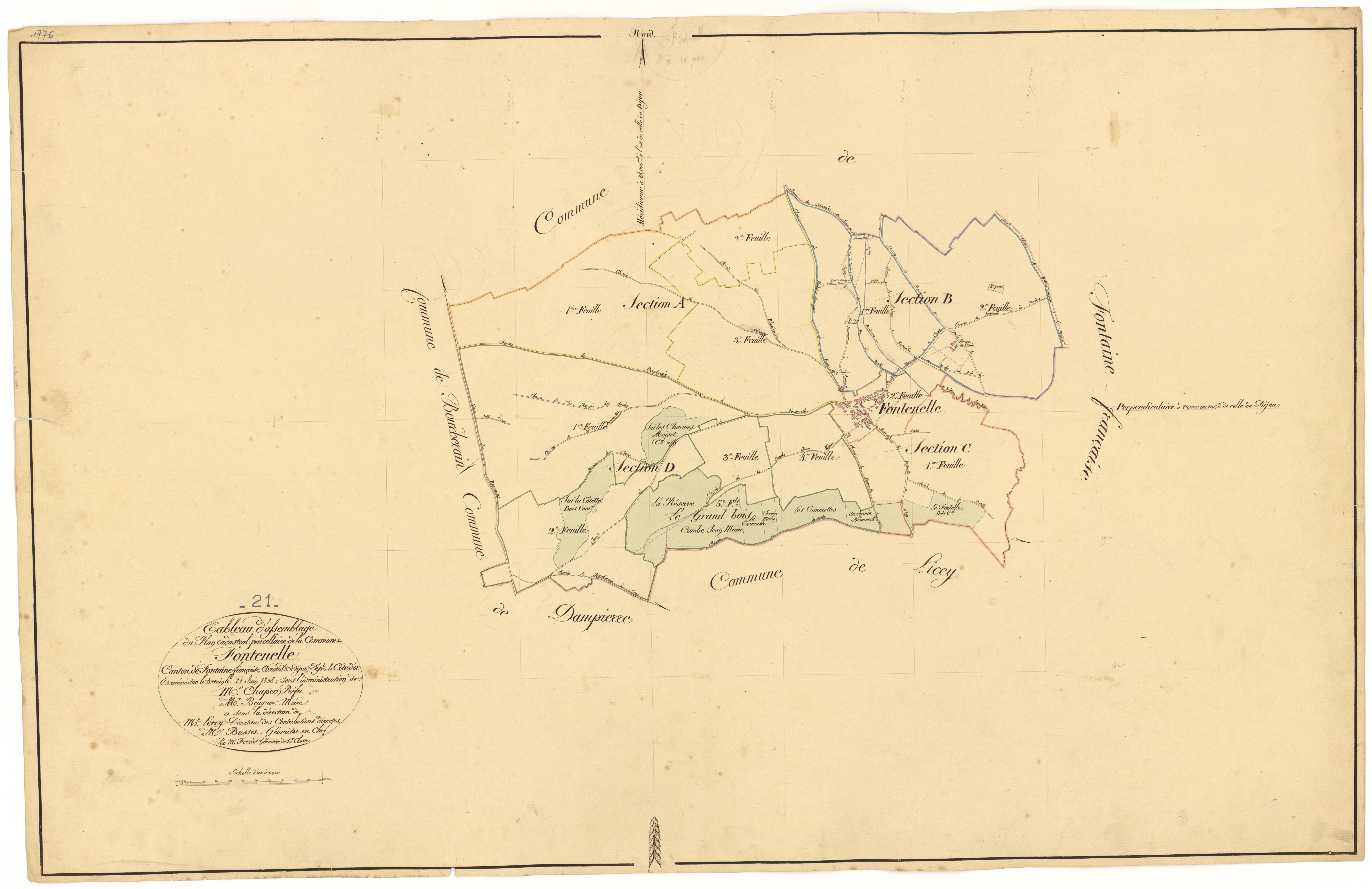 Fontenelle - Tableau d'assemblage - 3 P PLAN 289/1