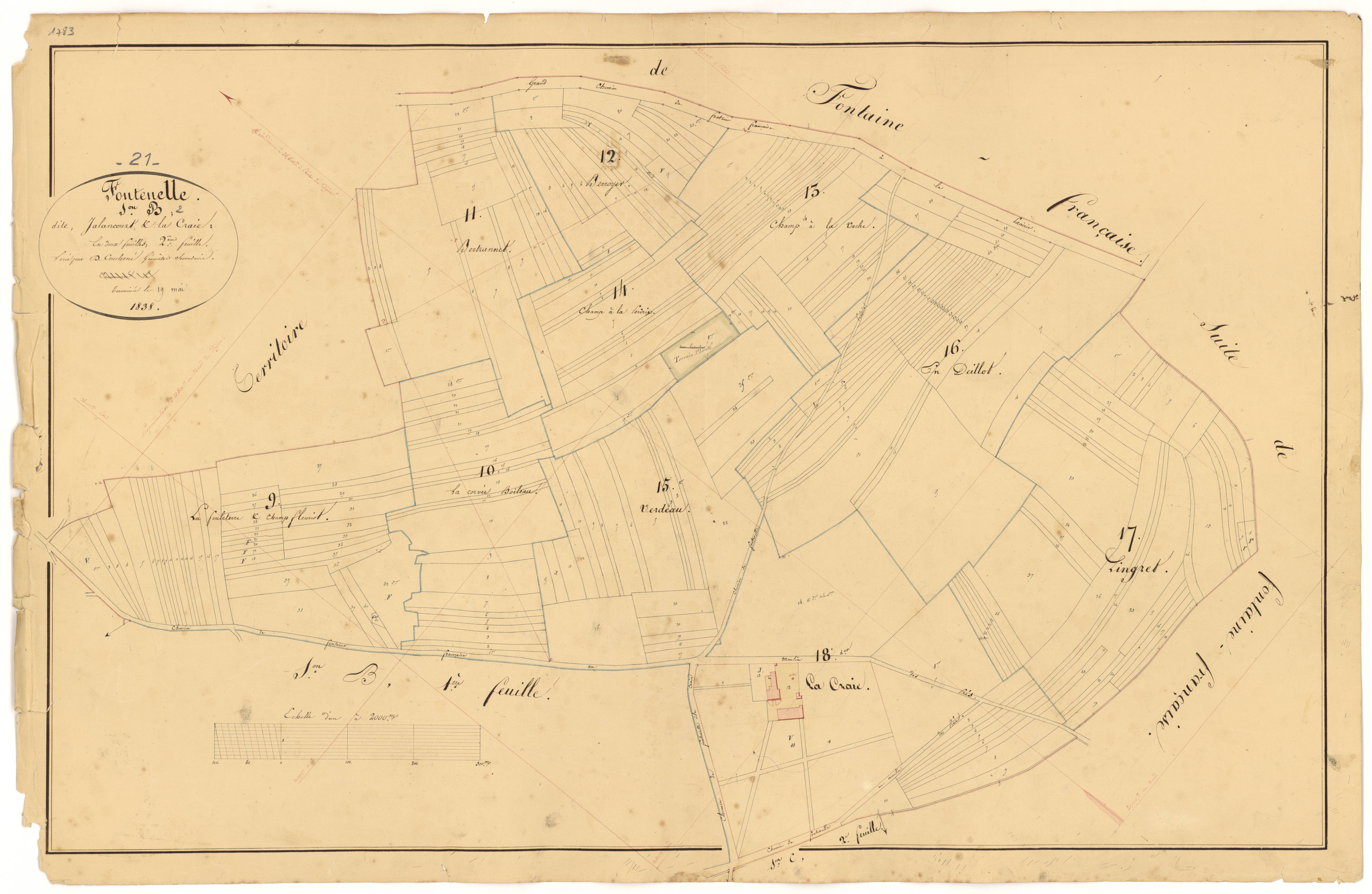 Fontenelle - Section B2 - 3 P PLAN 289/8