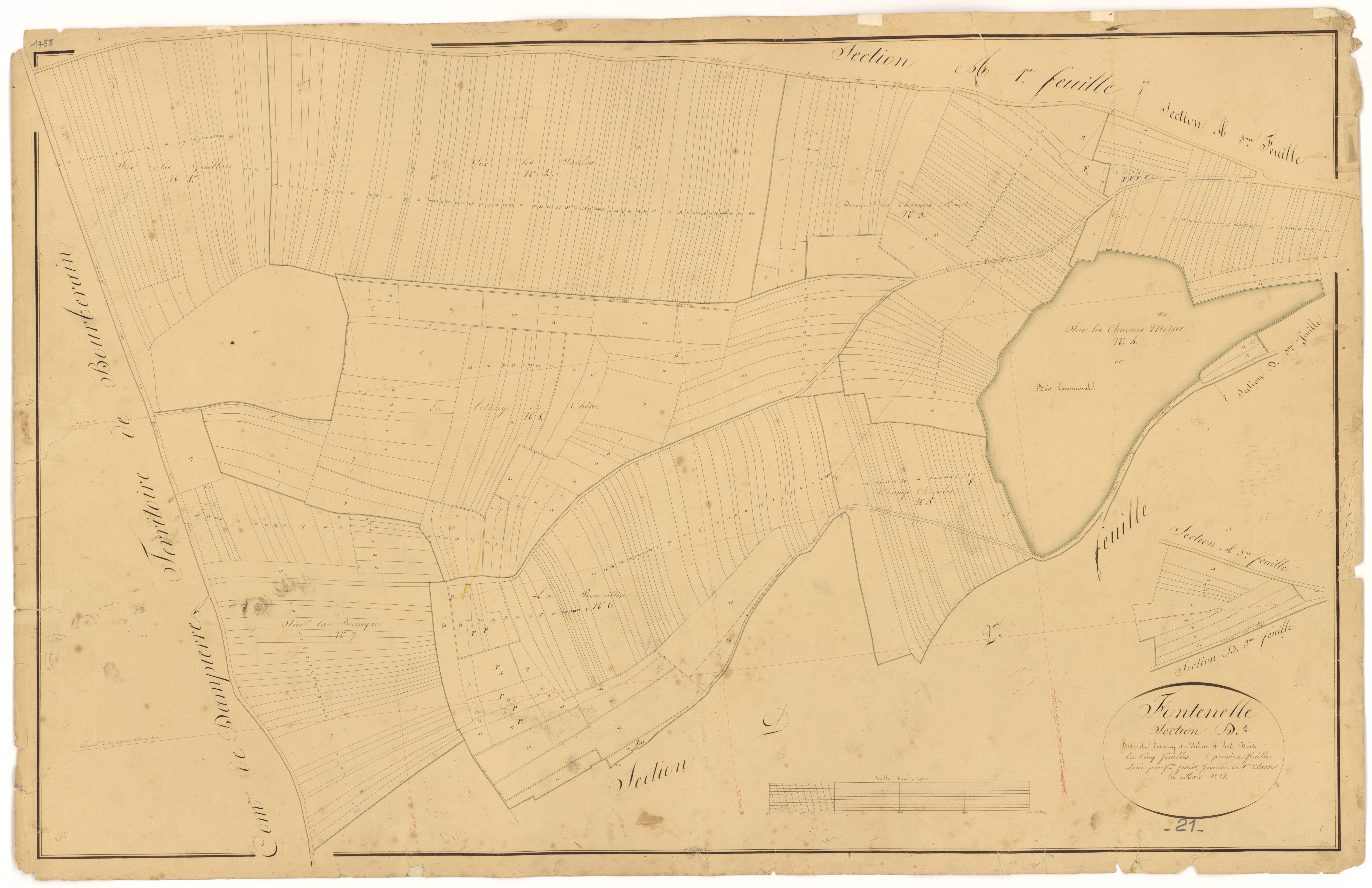 Fontenelle - Section D1 - 3 P PLAN 289/13