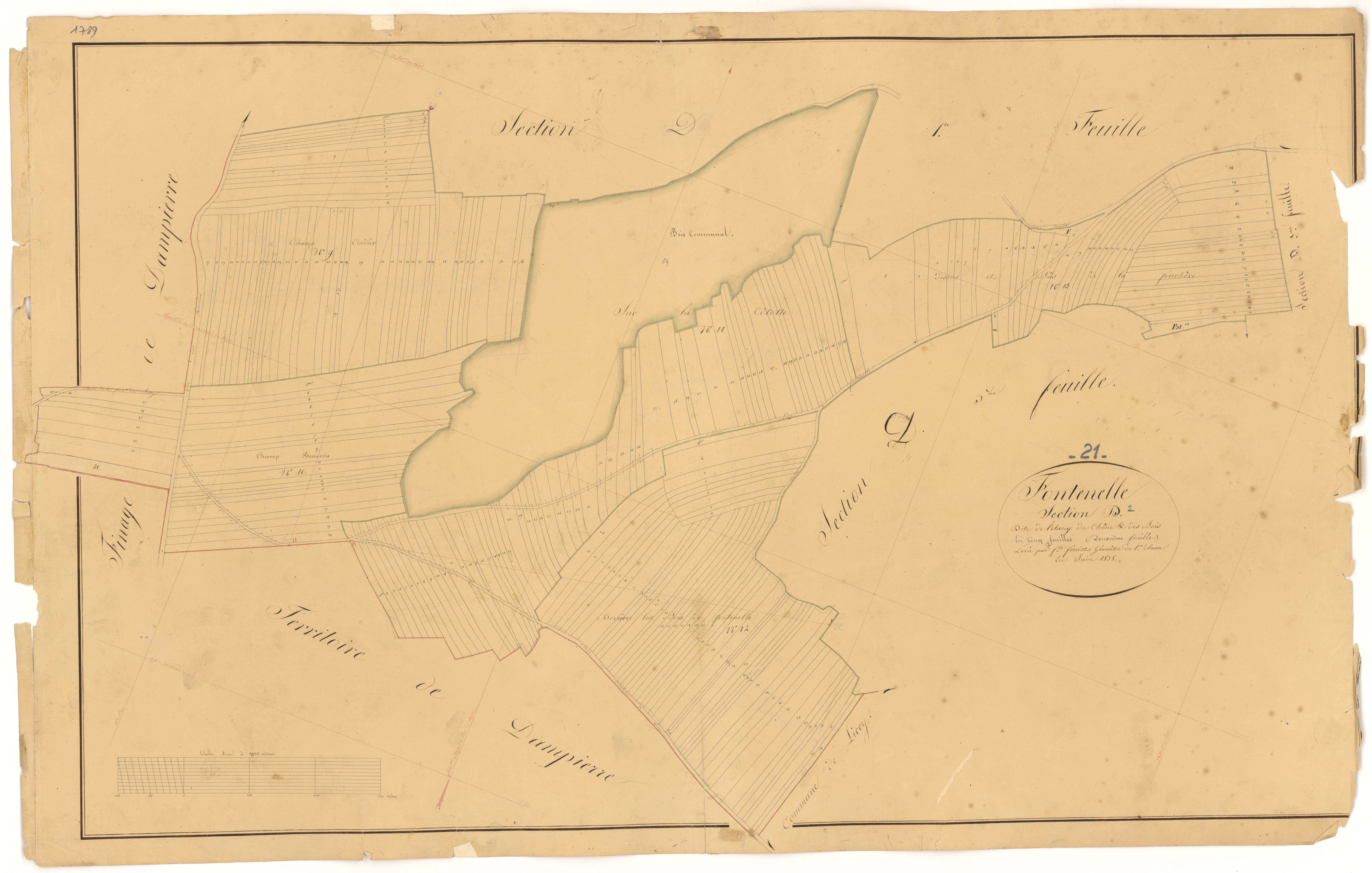 Fontenelle - Section D2 - 3 P PLAN 289/14