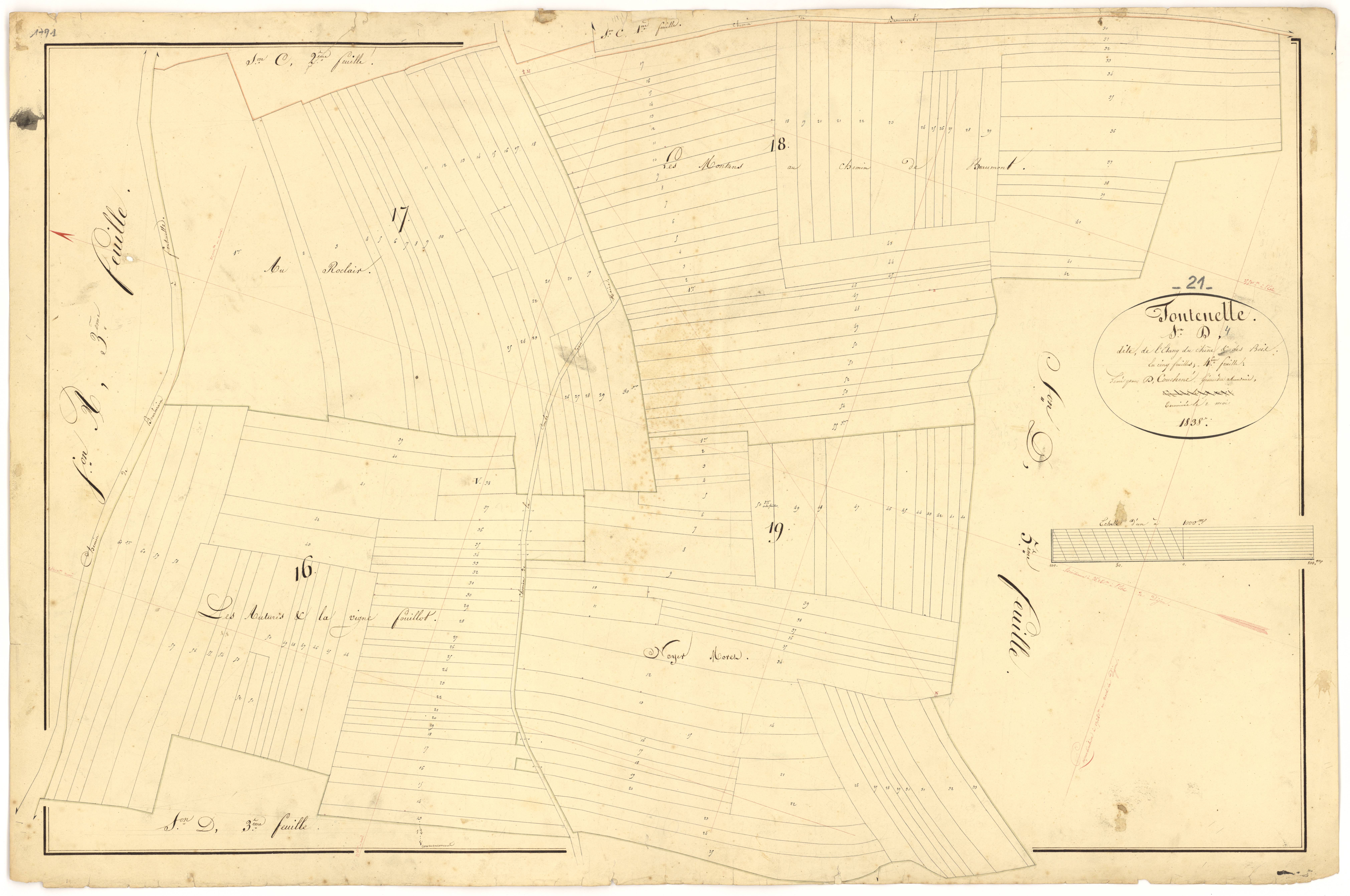 Fontenelle - Section D4 - 3 P PLAN 289/16
