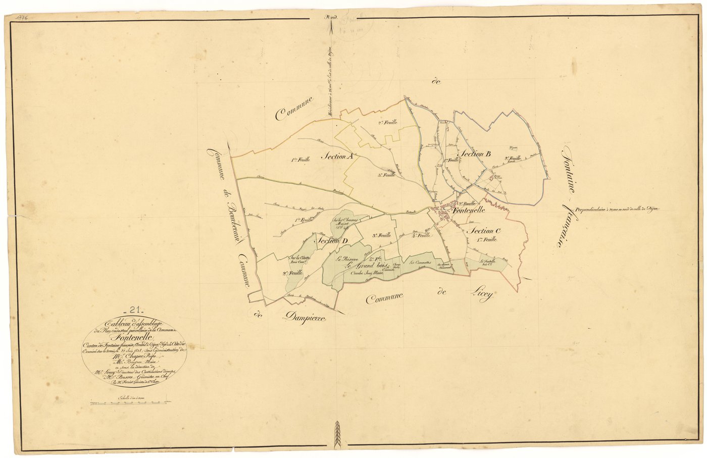 Fontenelle - Tableau d'assemblage - 3 P PLAN 289/1