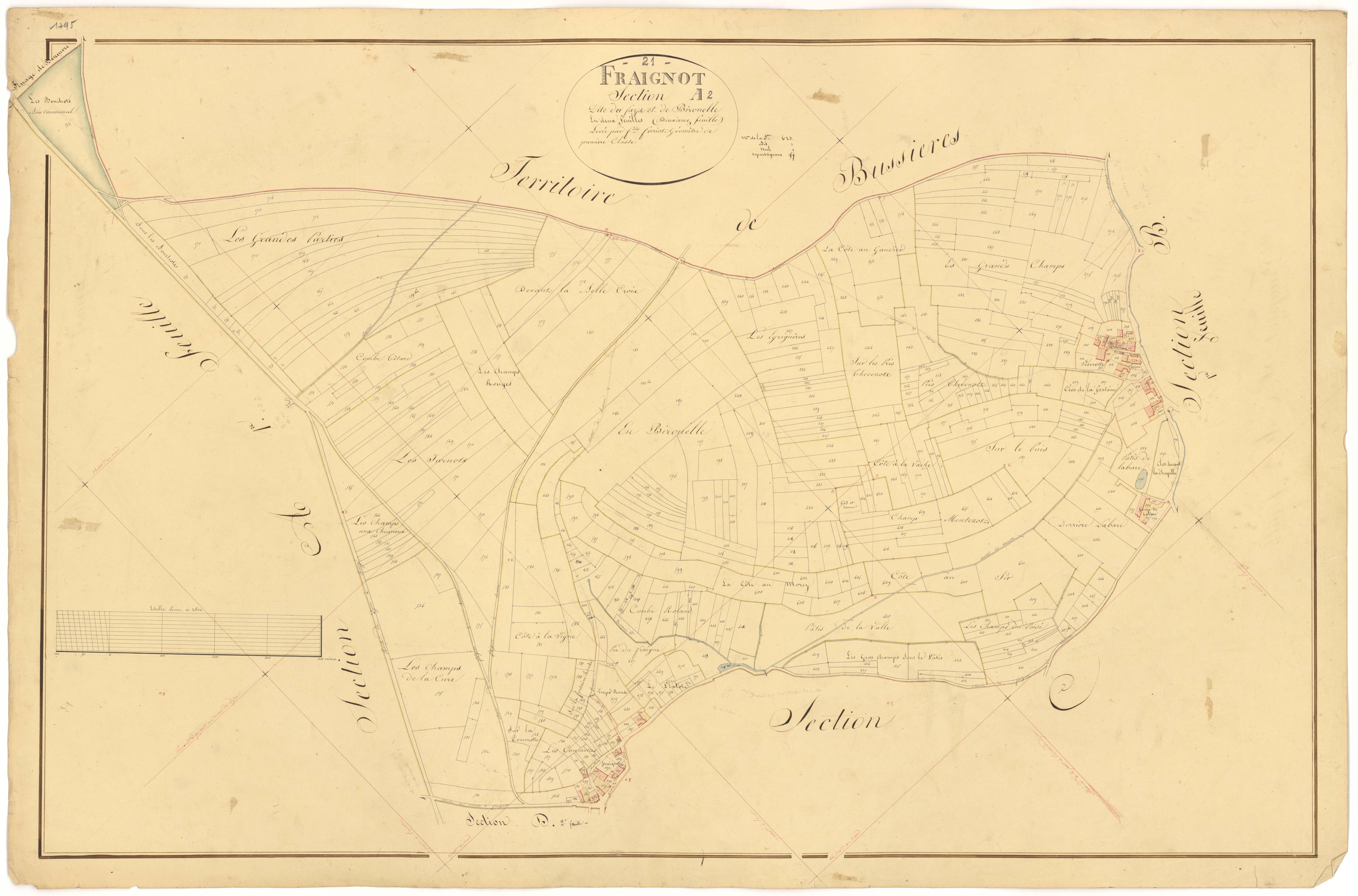 Fraignot-et-Vesvrotte - Section A2 - 3 P PLAN 291/3