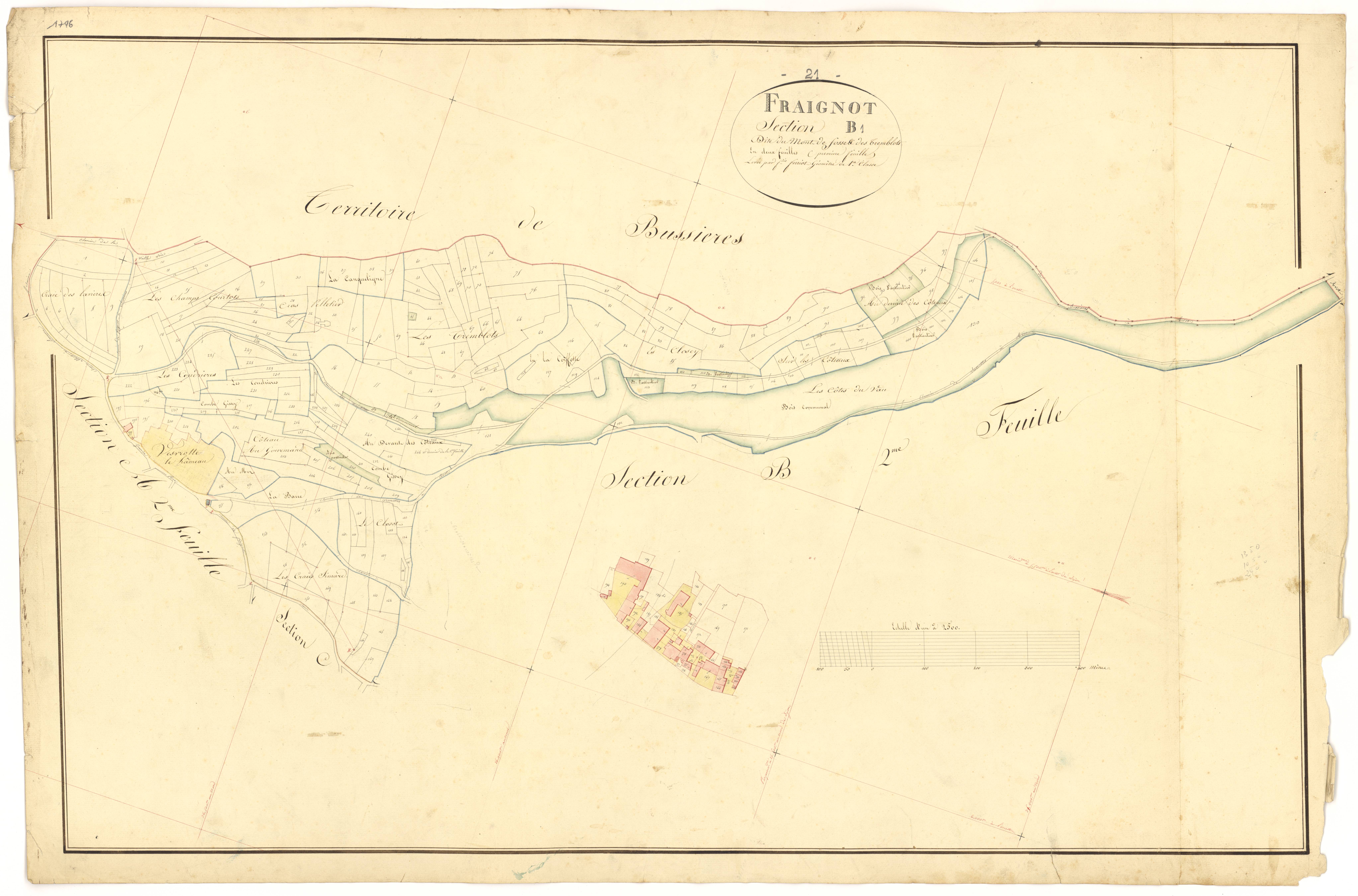 Fraignot-et-Vesvrotte - Section B1 - 3 P PLAN 291/4