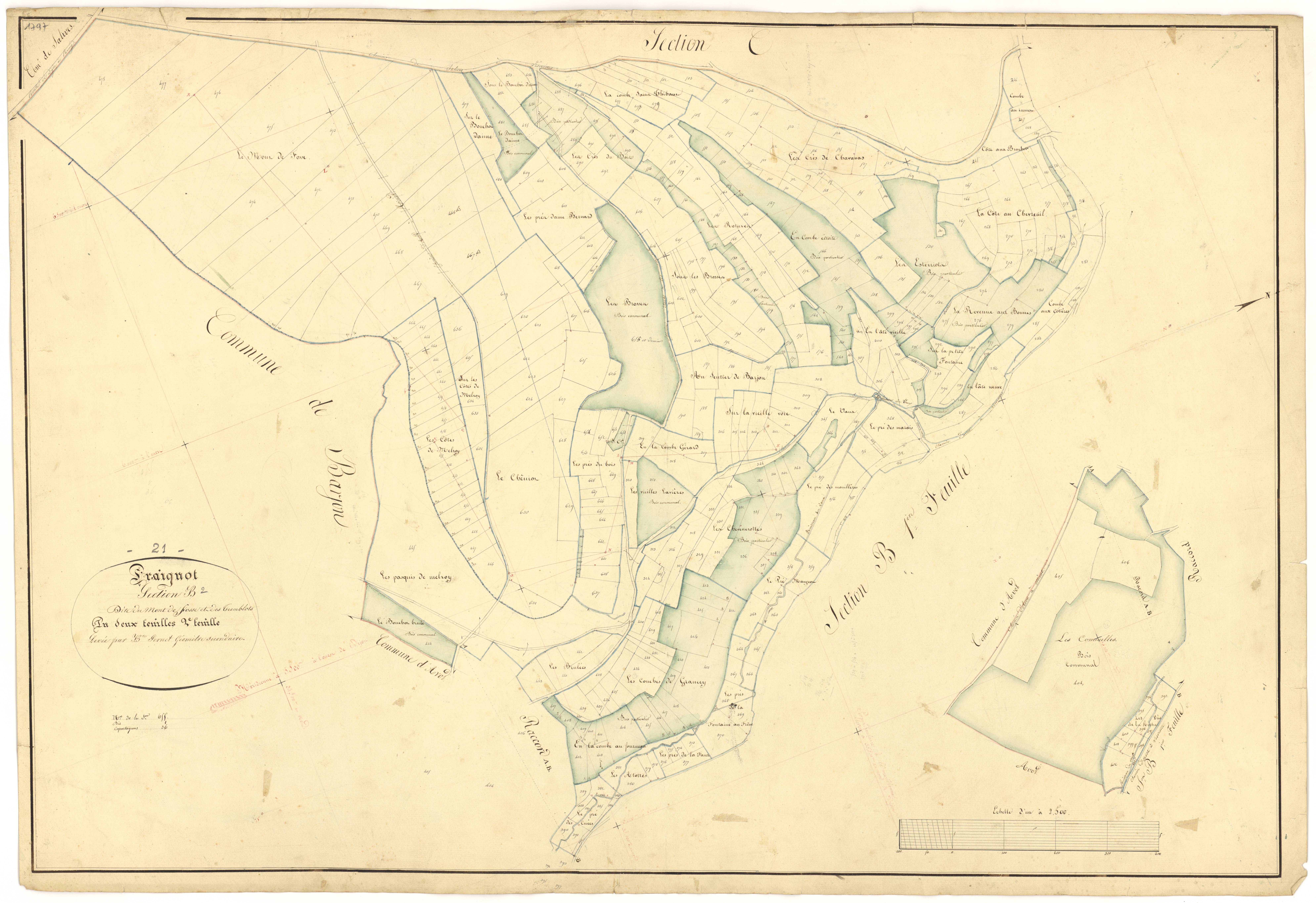 Fraignot-et-Vesvrotte - Section B2 - 3 P PLAN 291/5