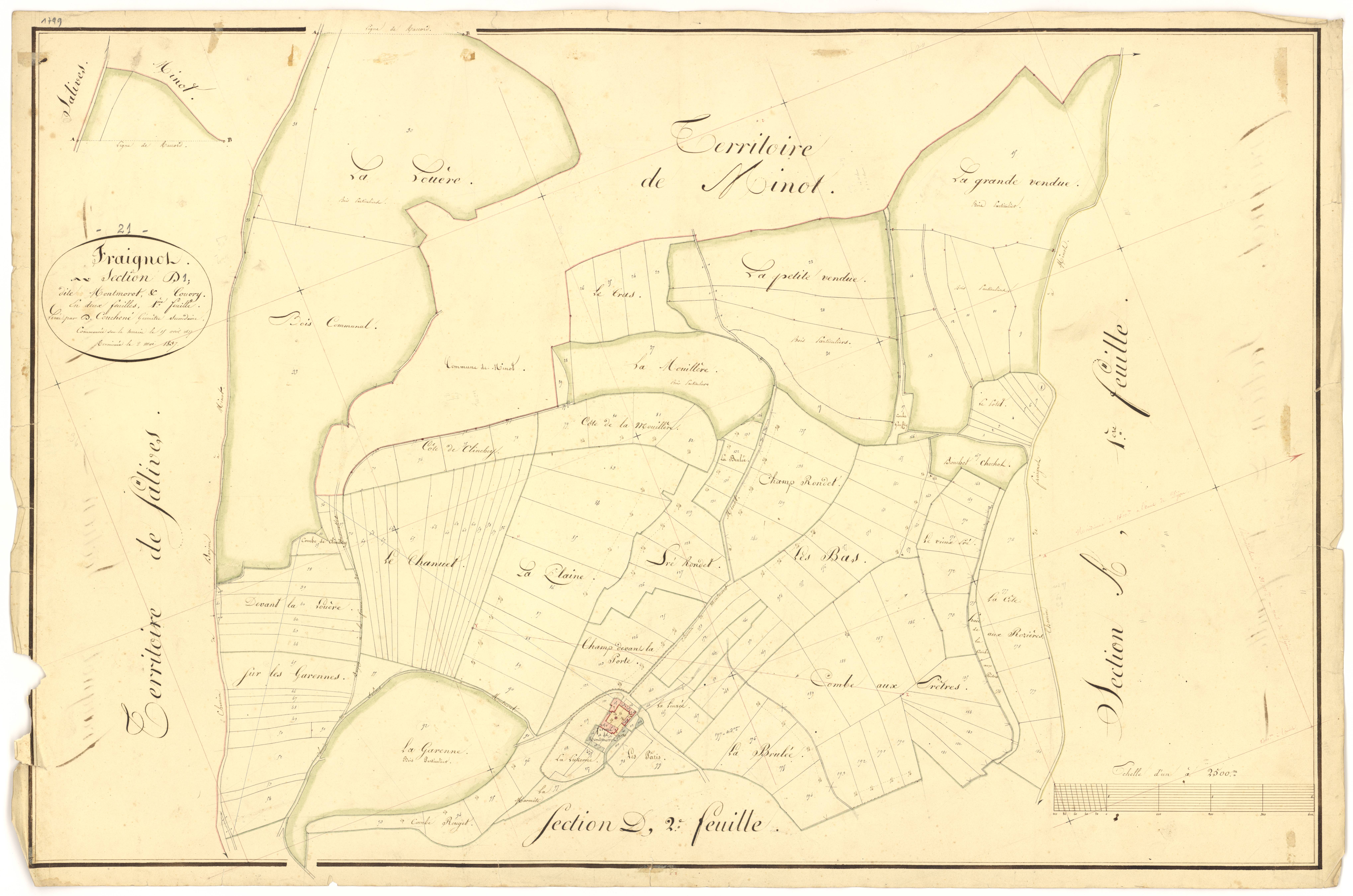 Fraignot-et-Vesvrotte - Section D1 - 3 P PLAN 291/7