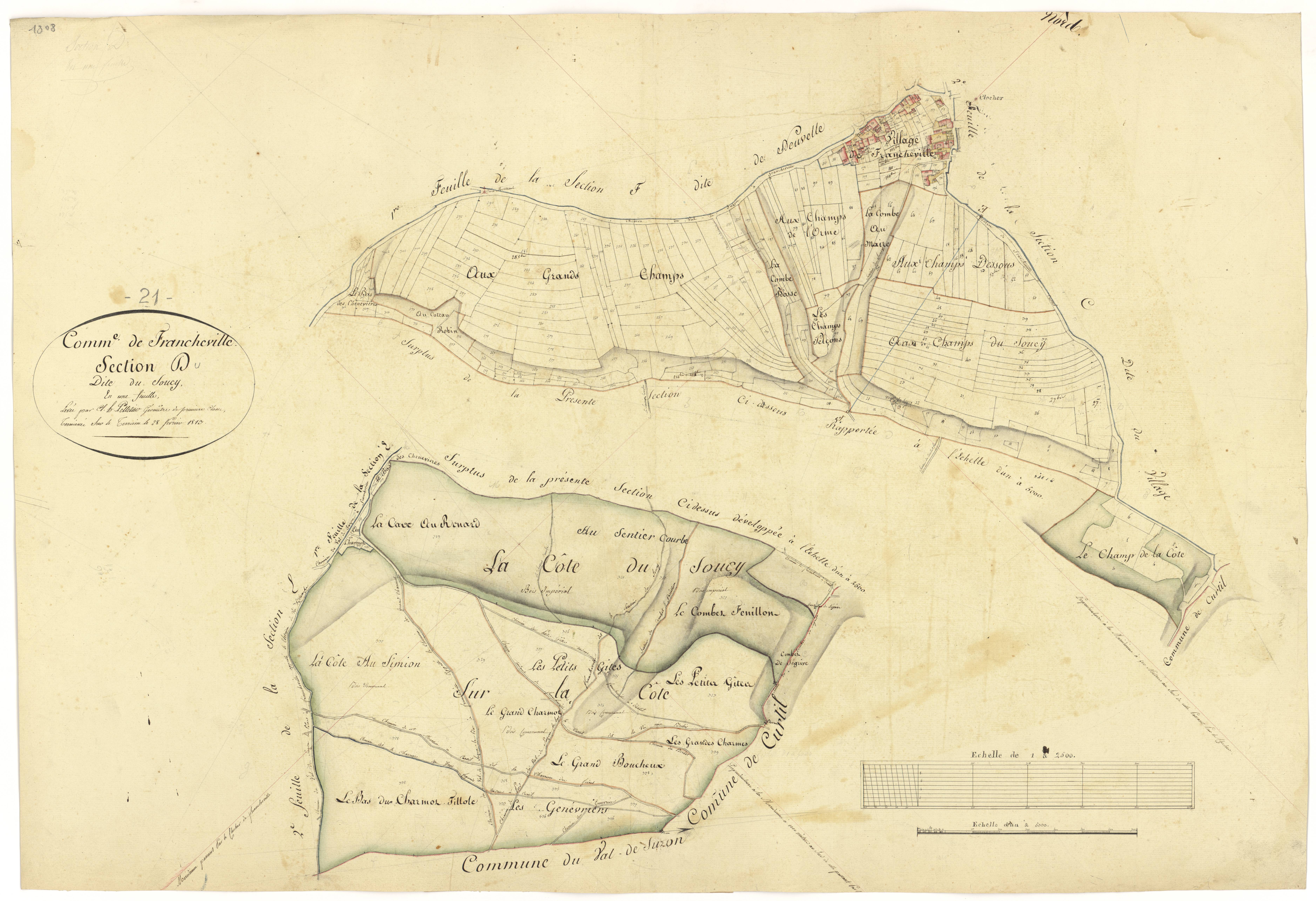 Francheville - Section D - 3 P PLAN 292/8