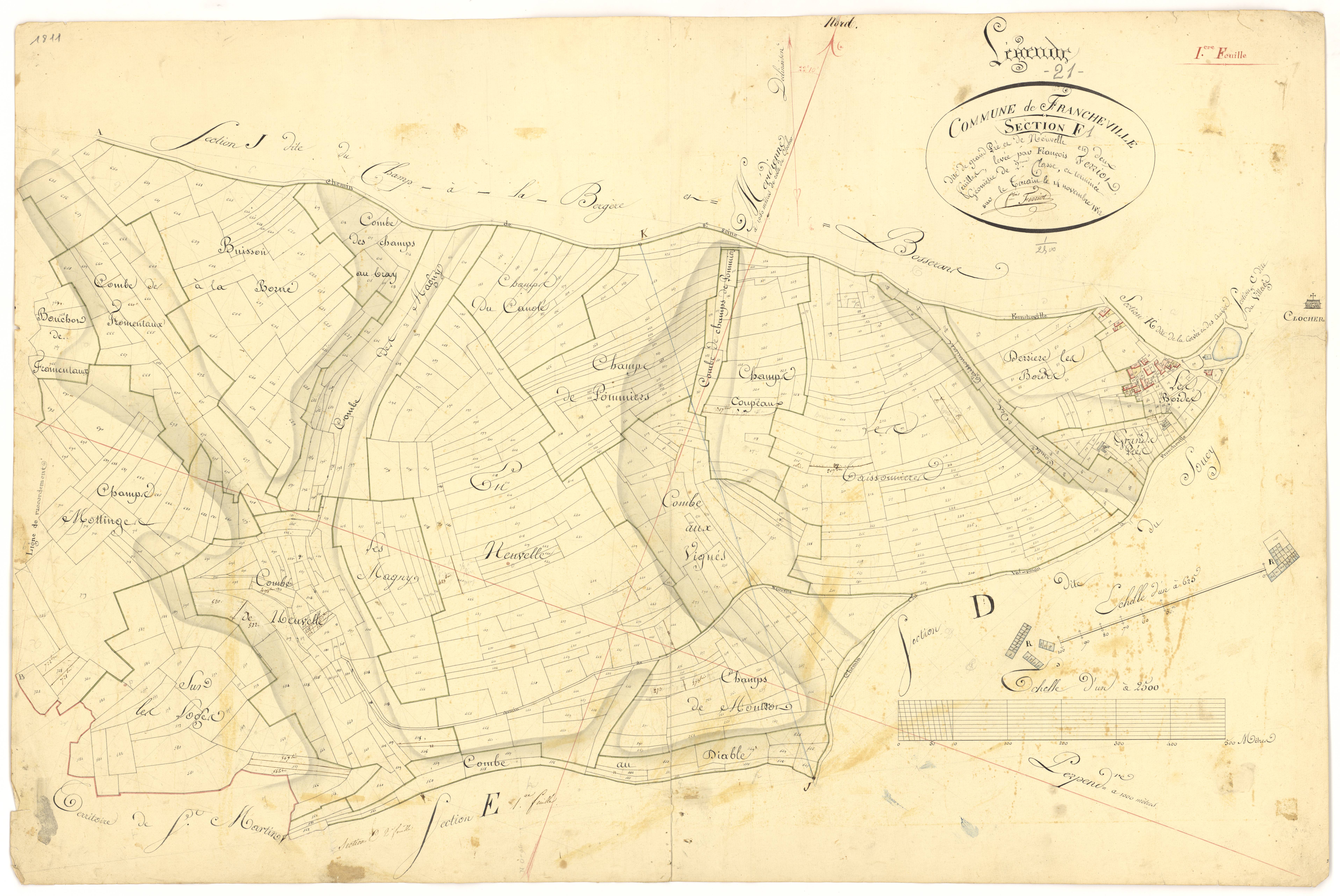 Francheville - Section F1 - 3 P PLAN 292/11