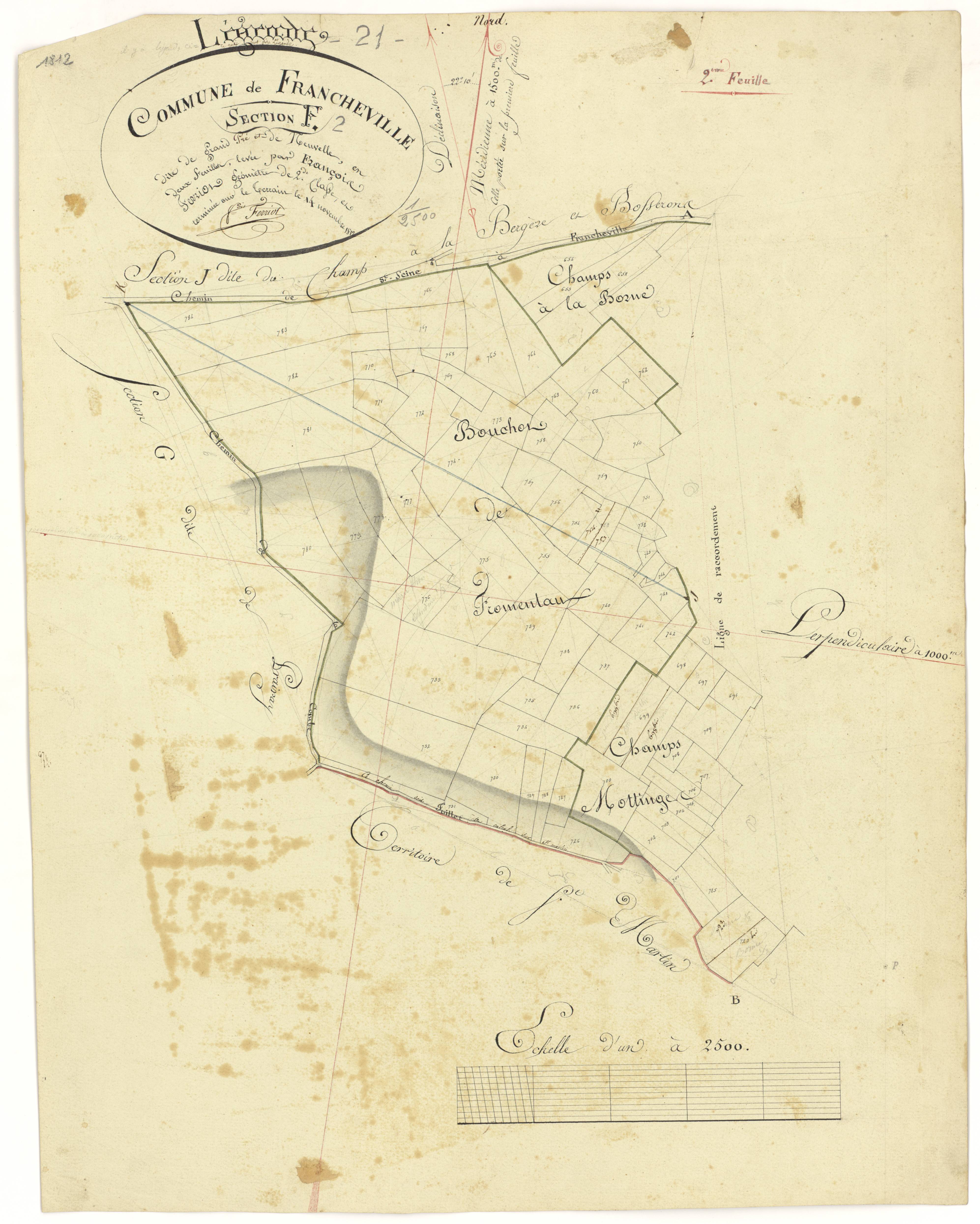 Francheville - Section F2 - 3 P PLAN 292/12