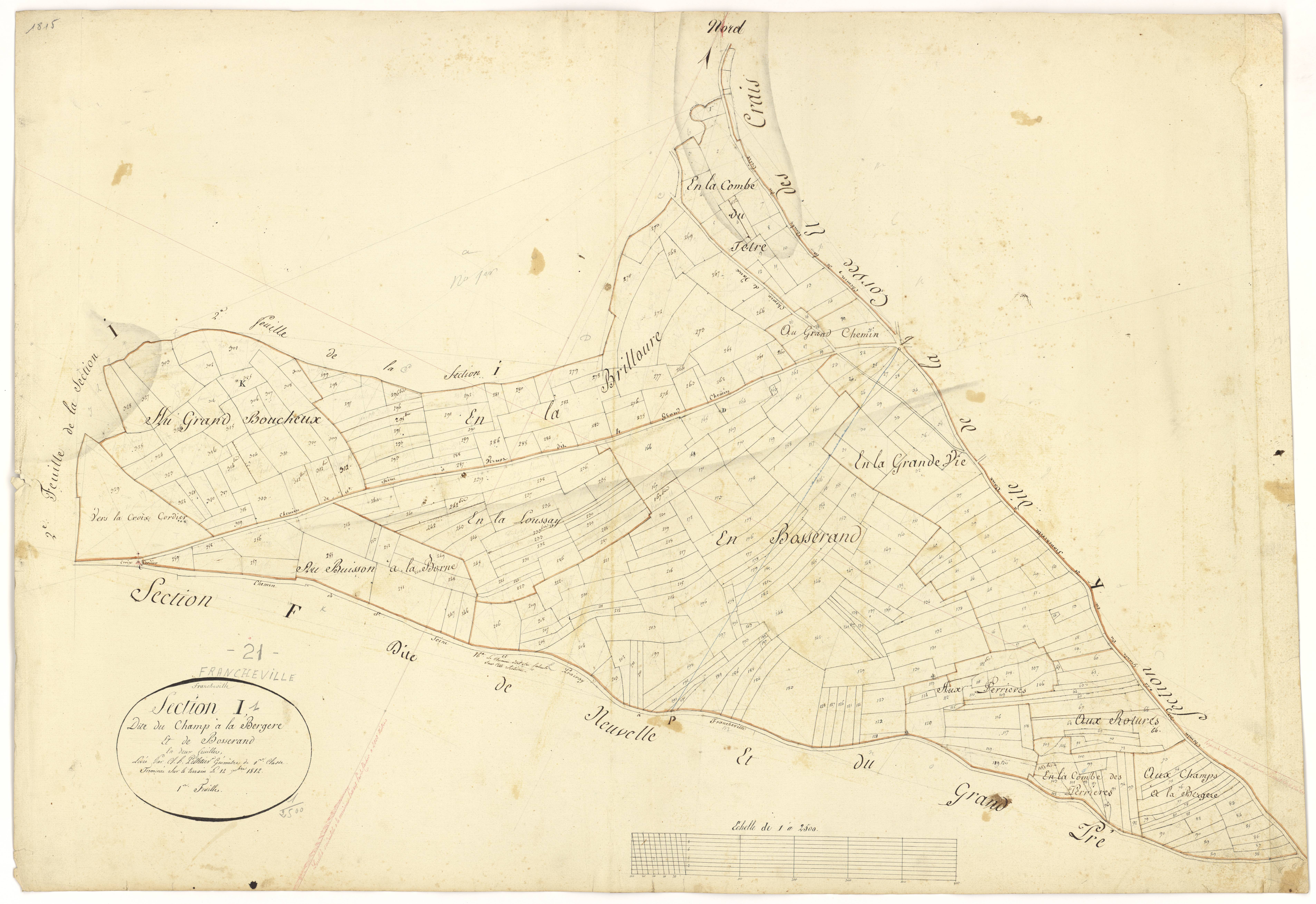 Francheville - Section I1 - 3 P PLAN 292/15