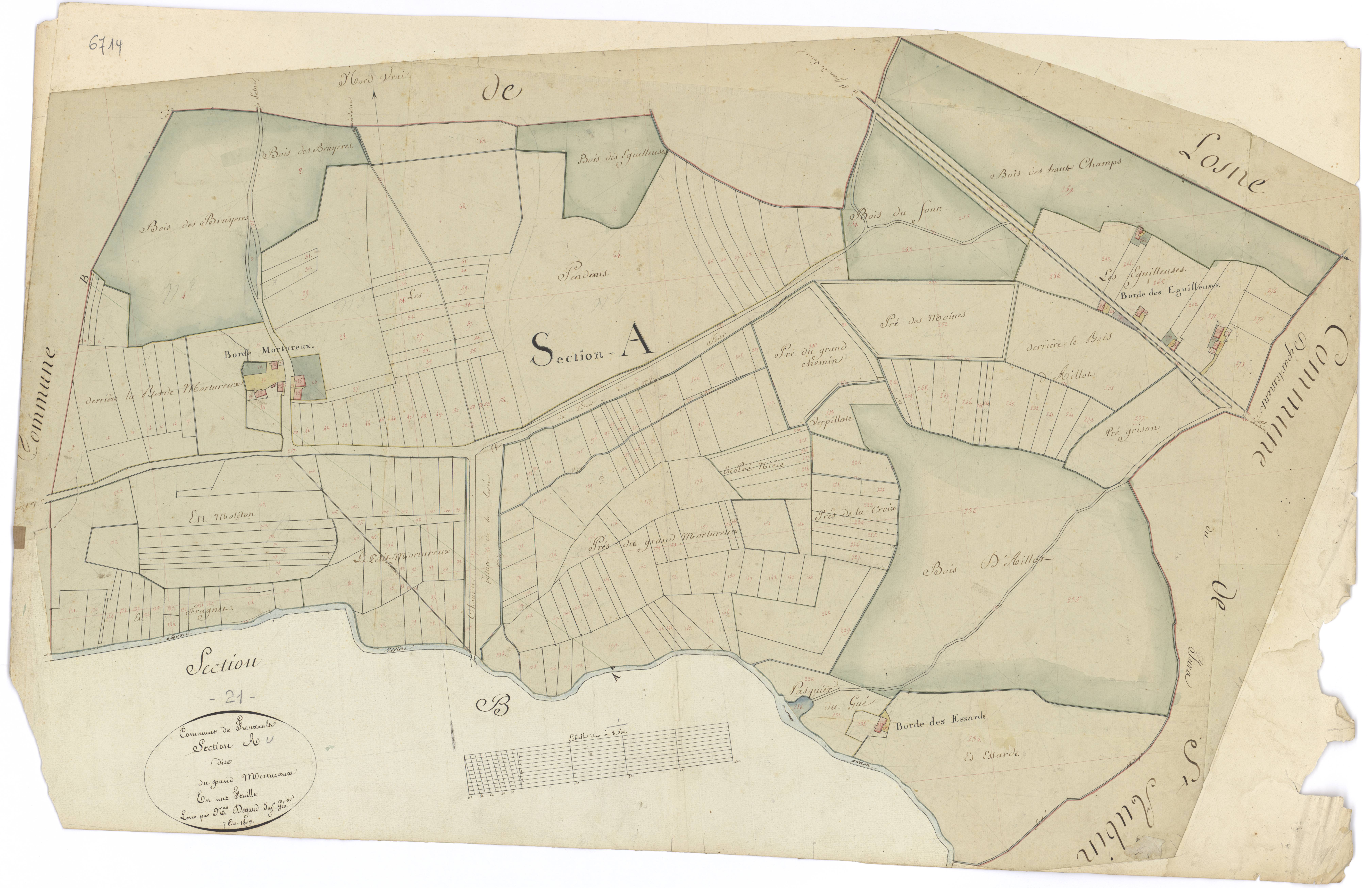 Franxault - Section A - 3 P PLAN 293/2