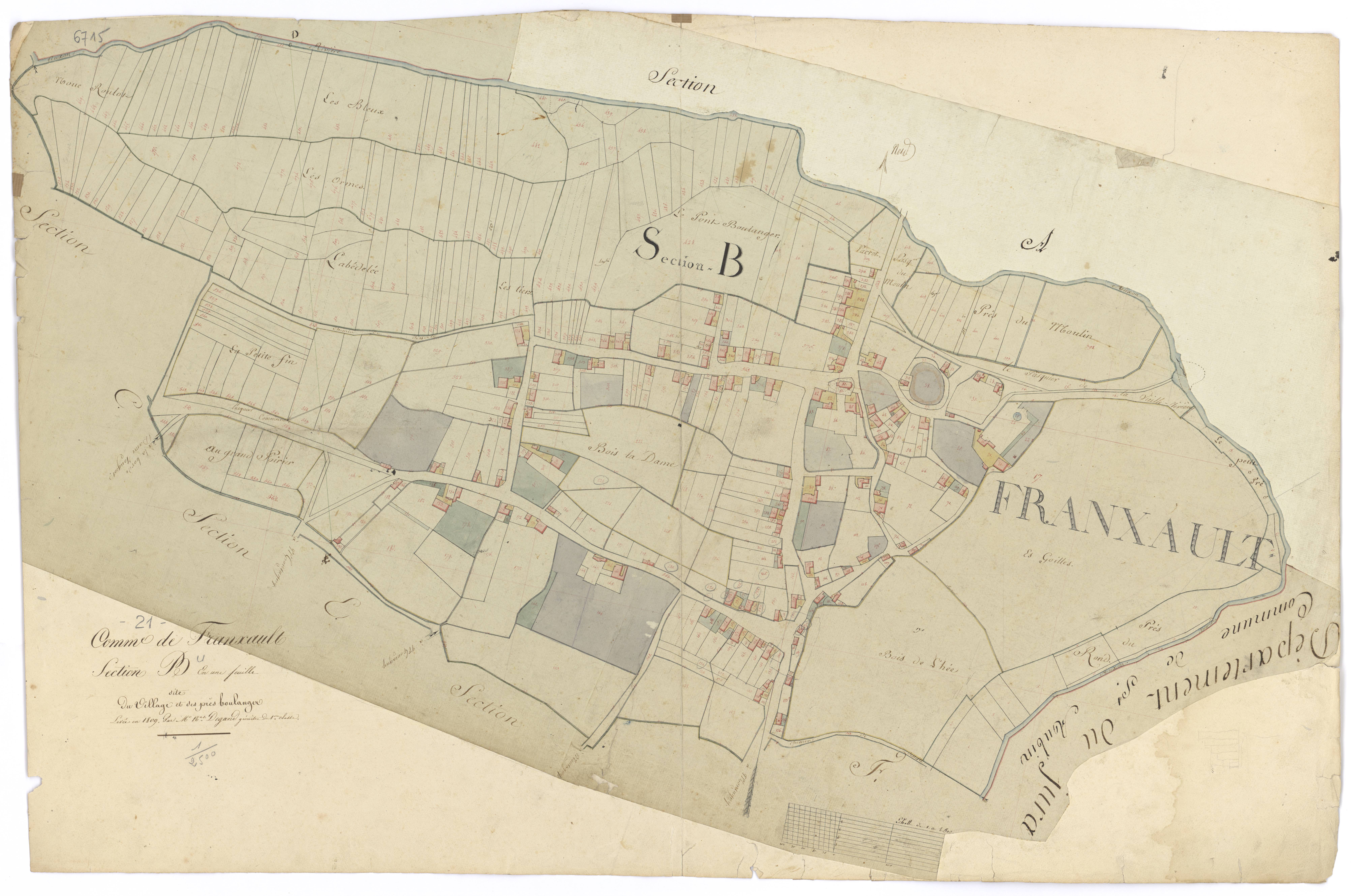 Franxault - Section B - 3 P PLAN 293/3