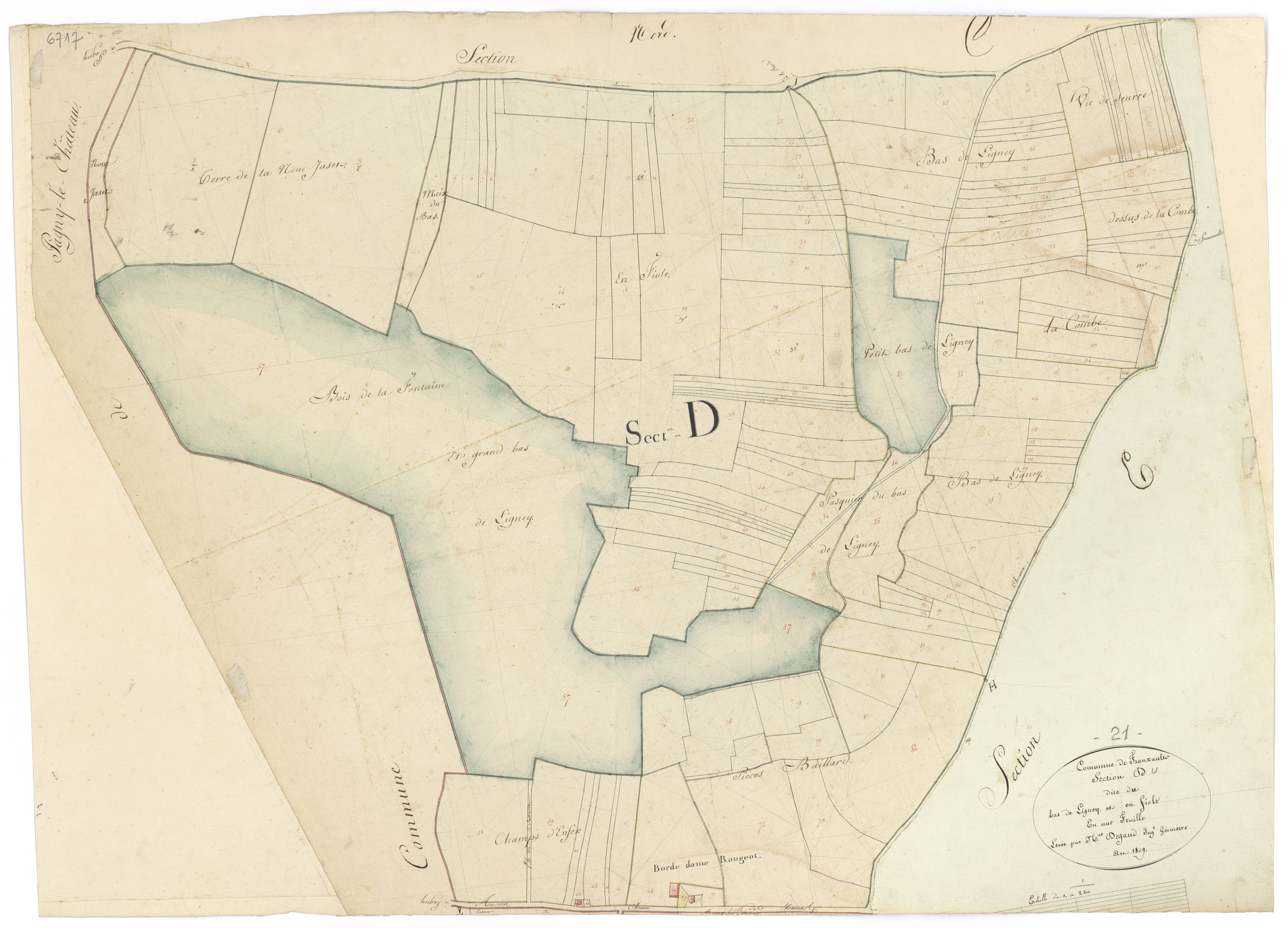 Franxault - Section D - 3 P PLAN 293/5