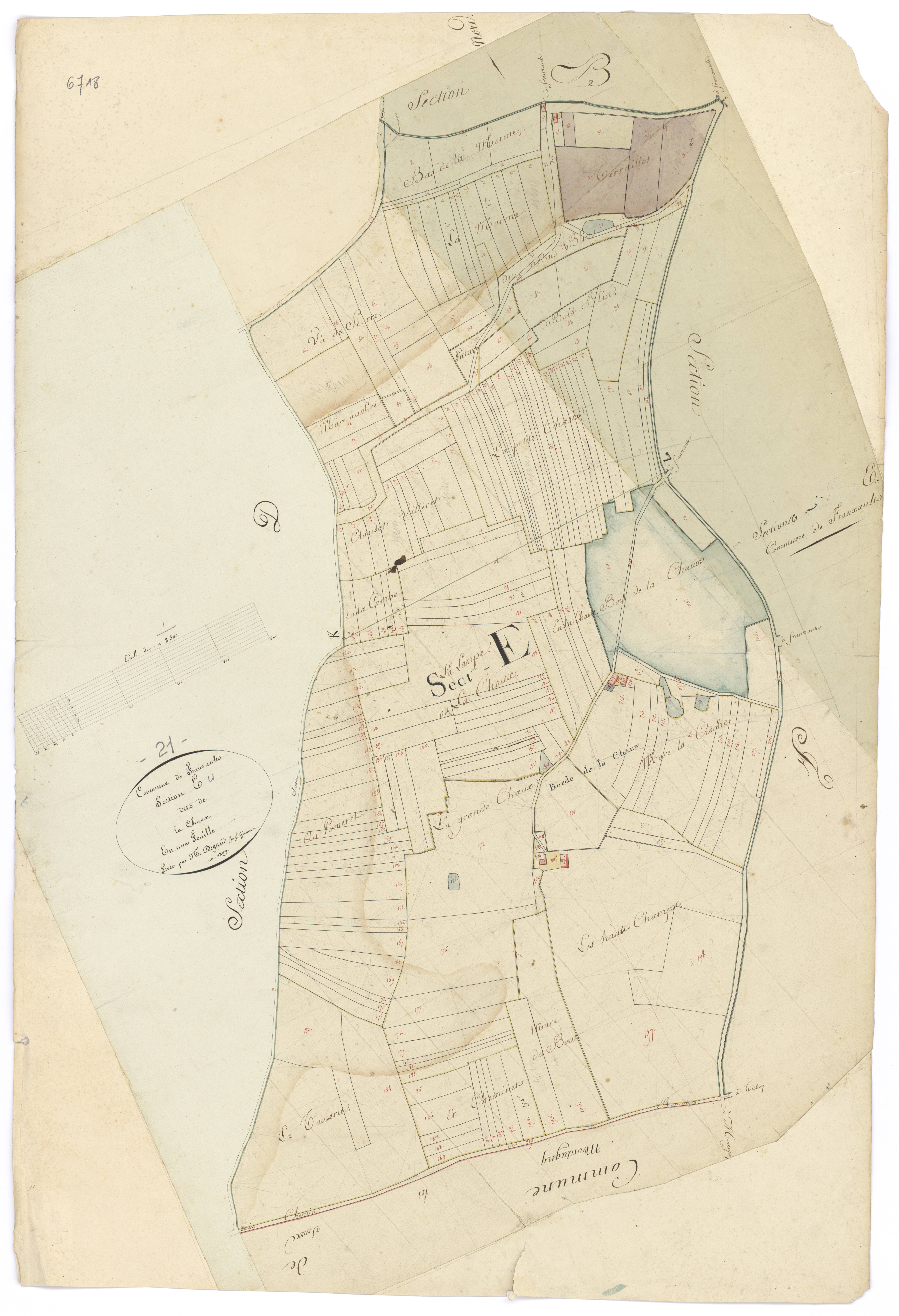 Franxault - Section E - 3 P PLAN 293/6