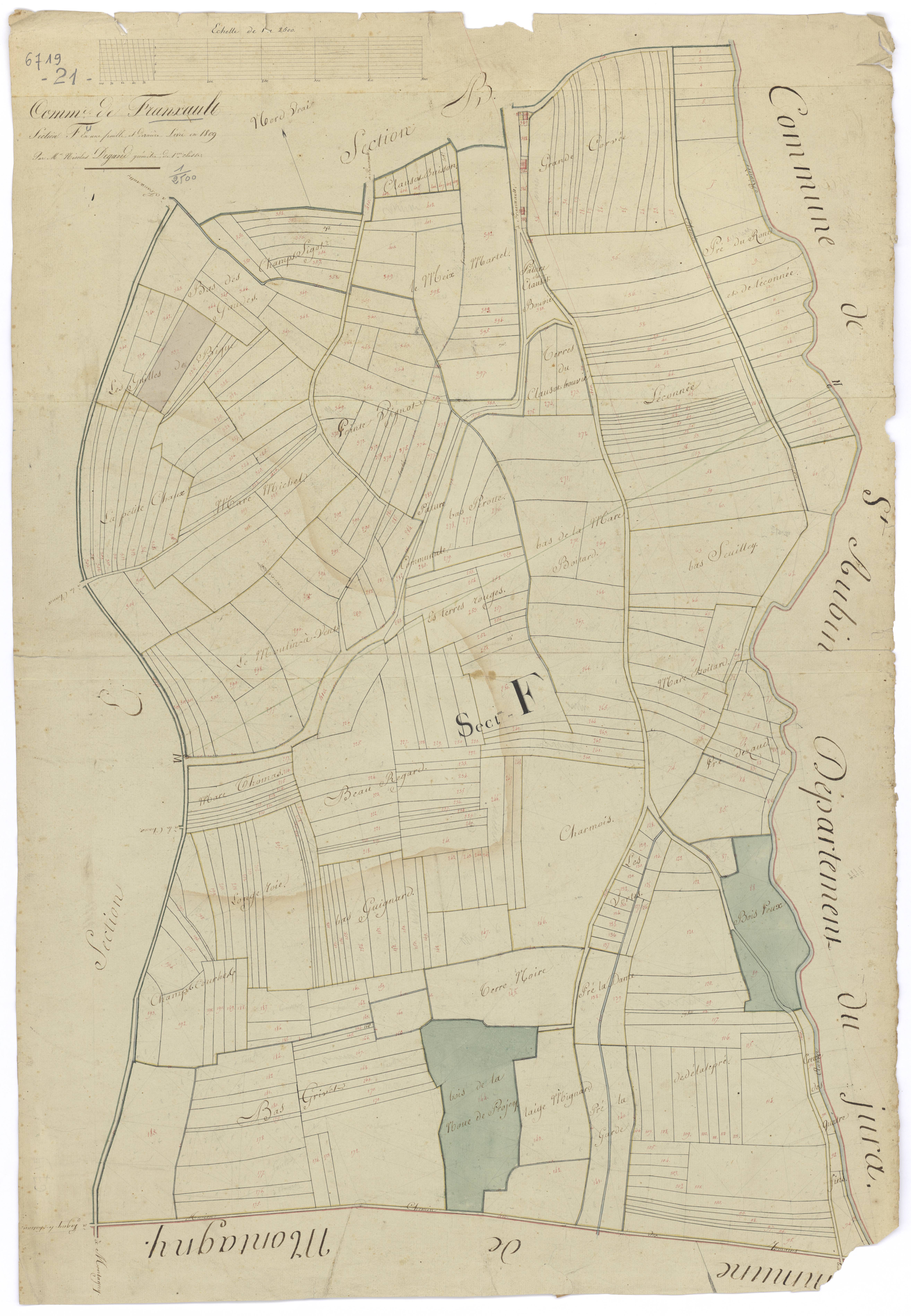 Franxault - Section F - 3 P PLAN 293/7