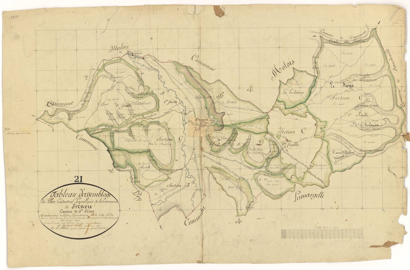 Frénois - Tableau d'assemblage - 3 P PLAN 294/1