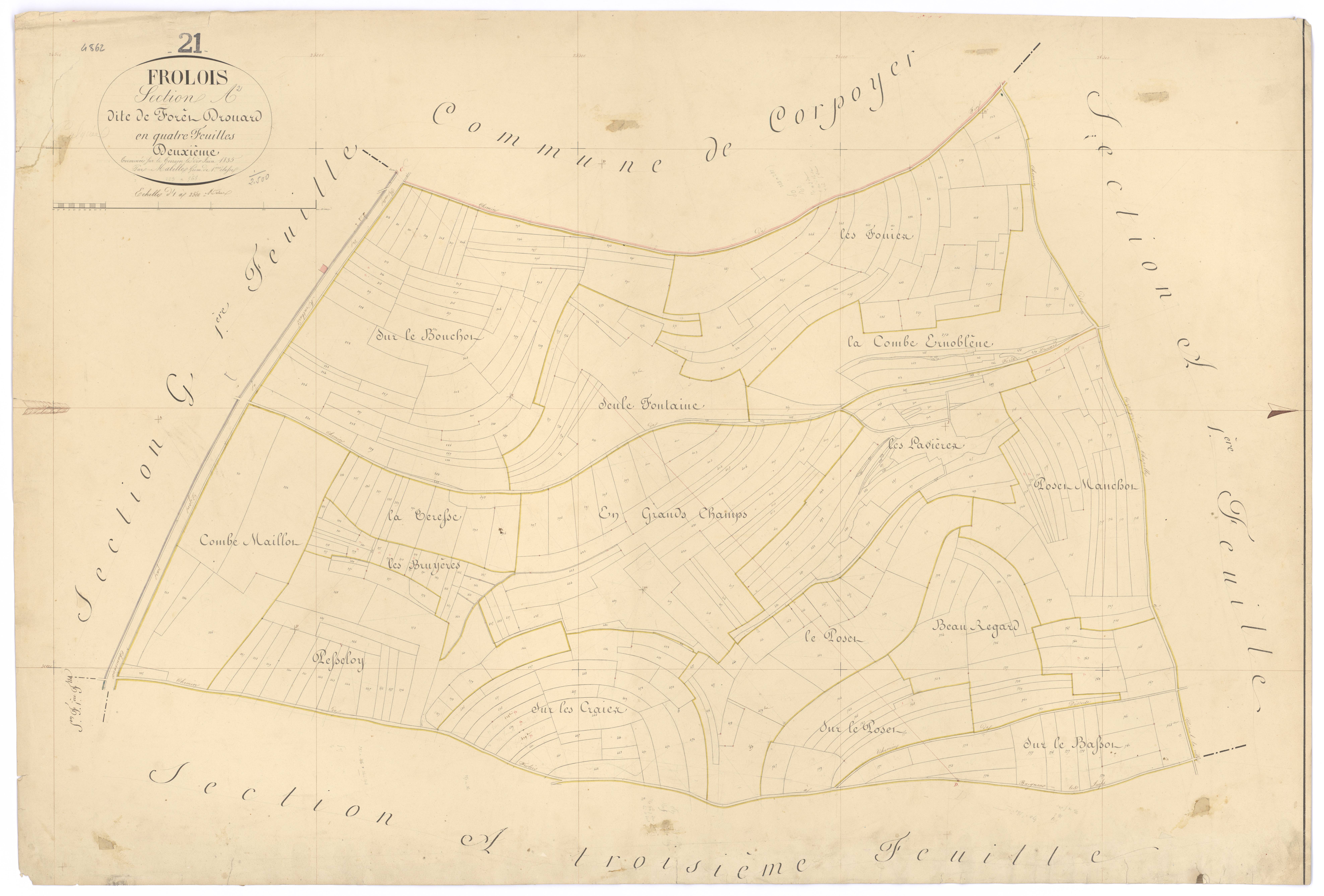 Frôlois - Section A2 - 3 P PLAN 296/3