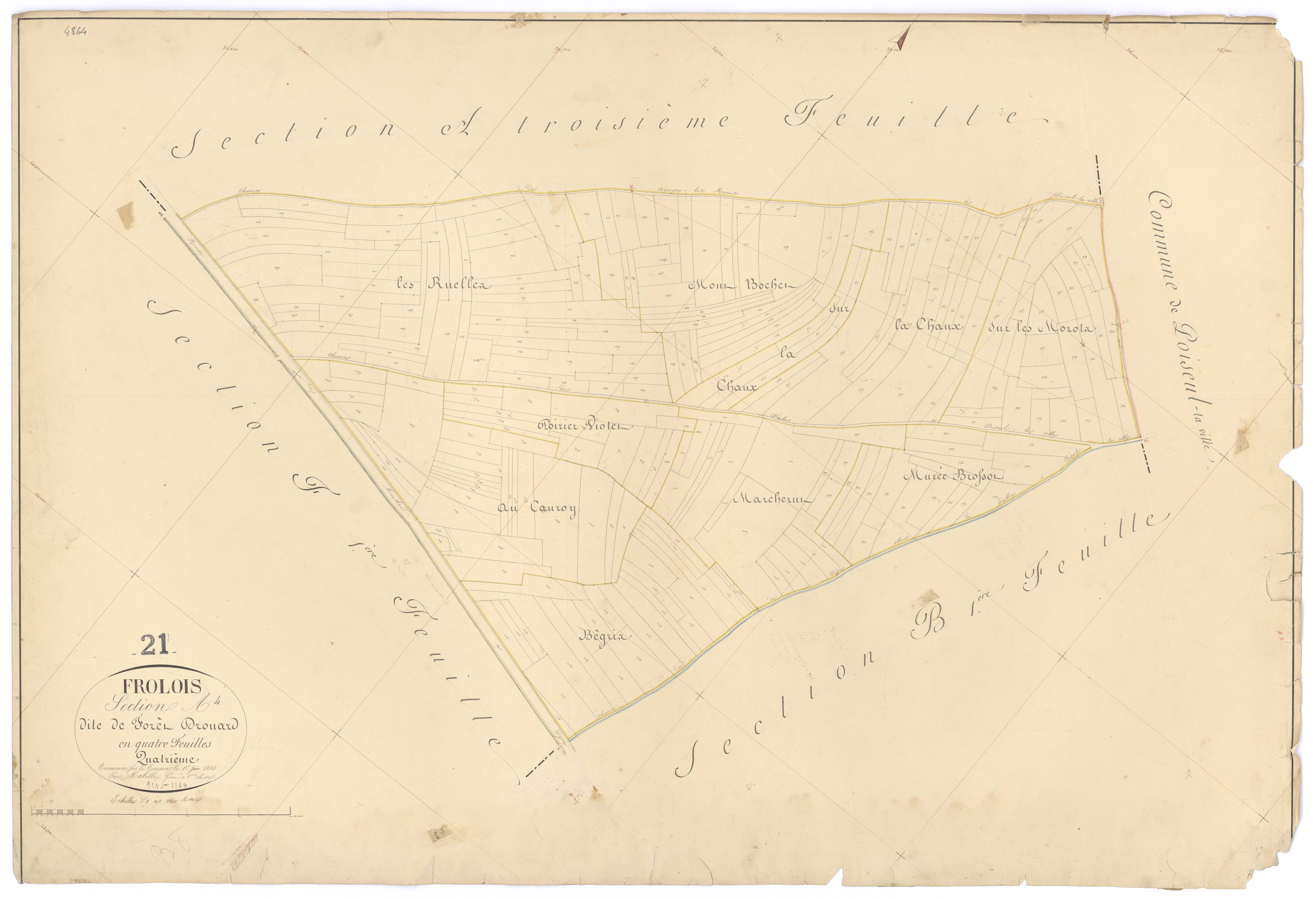 Frôlois - Section A4 - 3 P PLAN 296/5