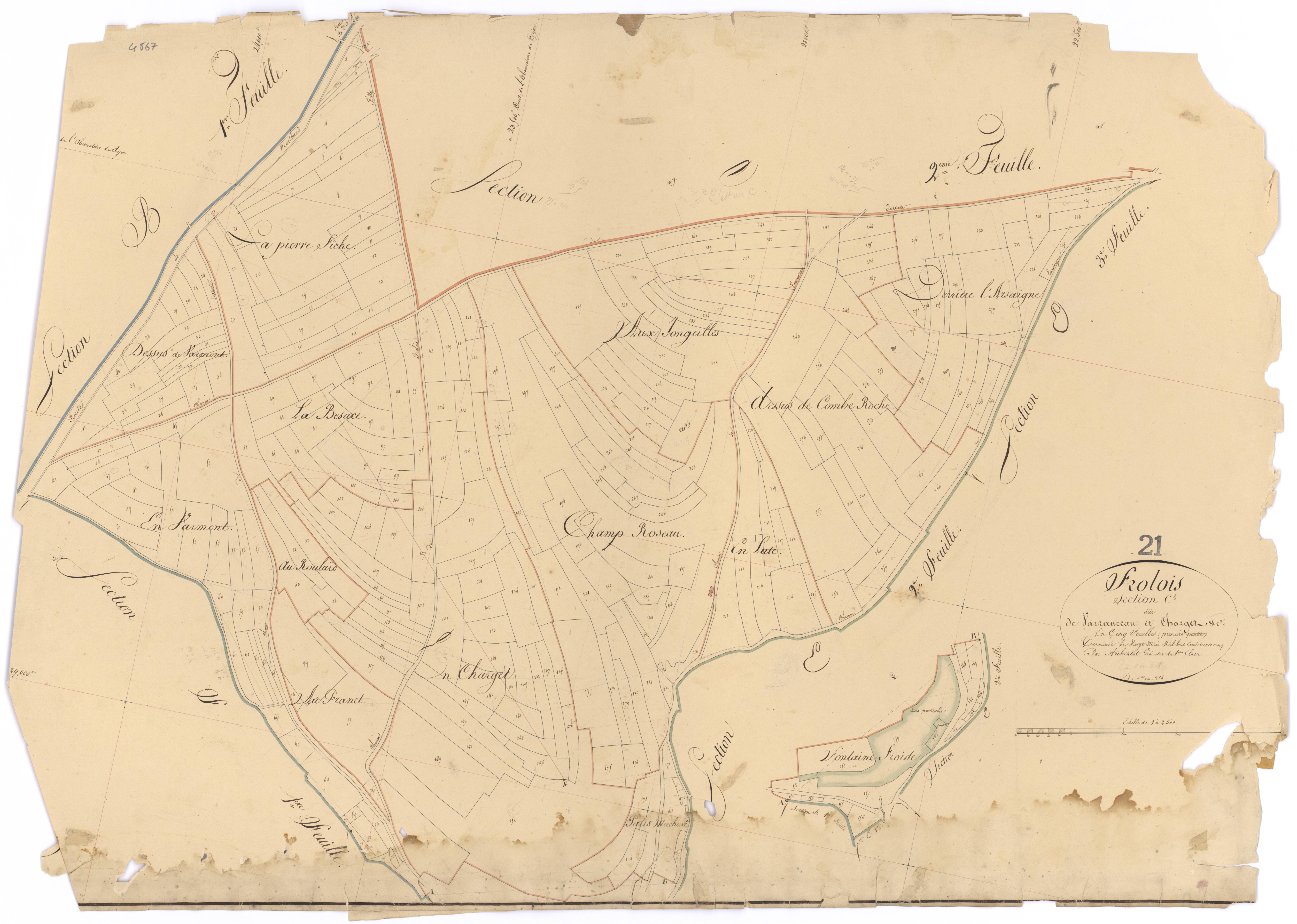 Frôlois - Section C1 - 3 P PLAN 296/8