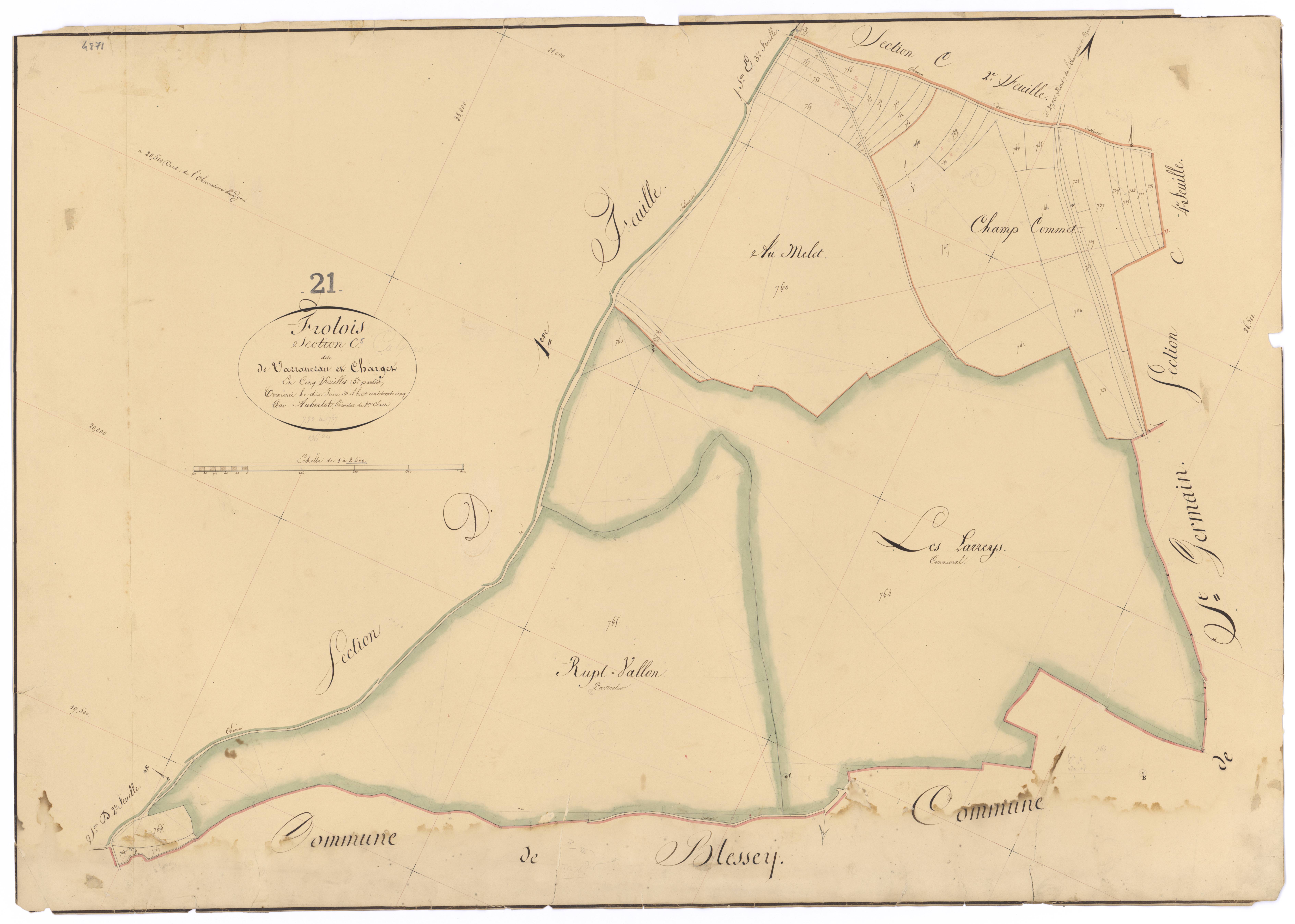Frôlois - Section C5 - 3 P PLAN 296/12