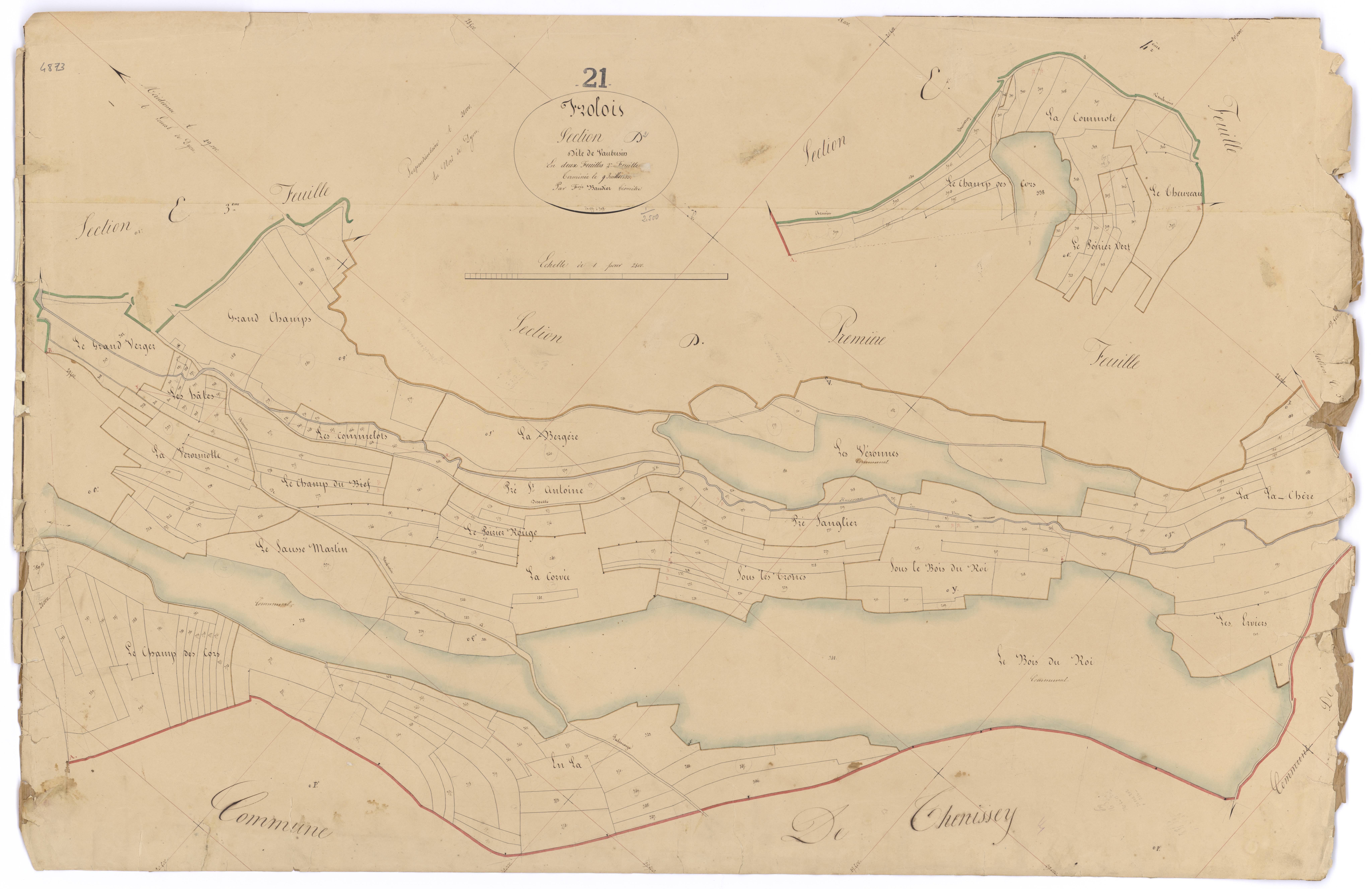Frôlois - Section D2 - 3 P PLAN 296/14