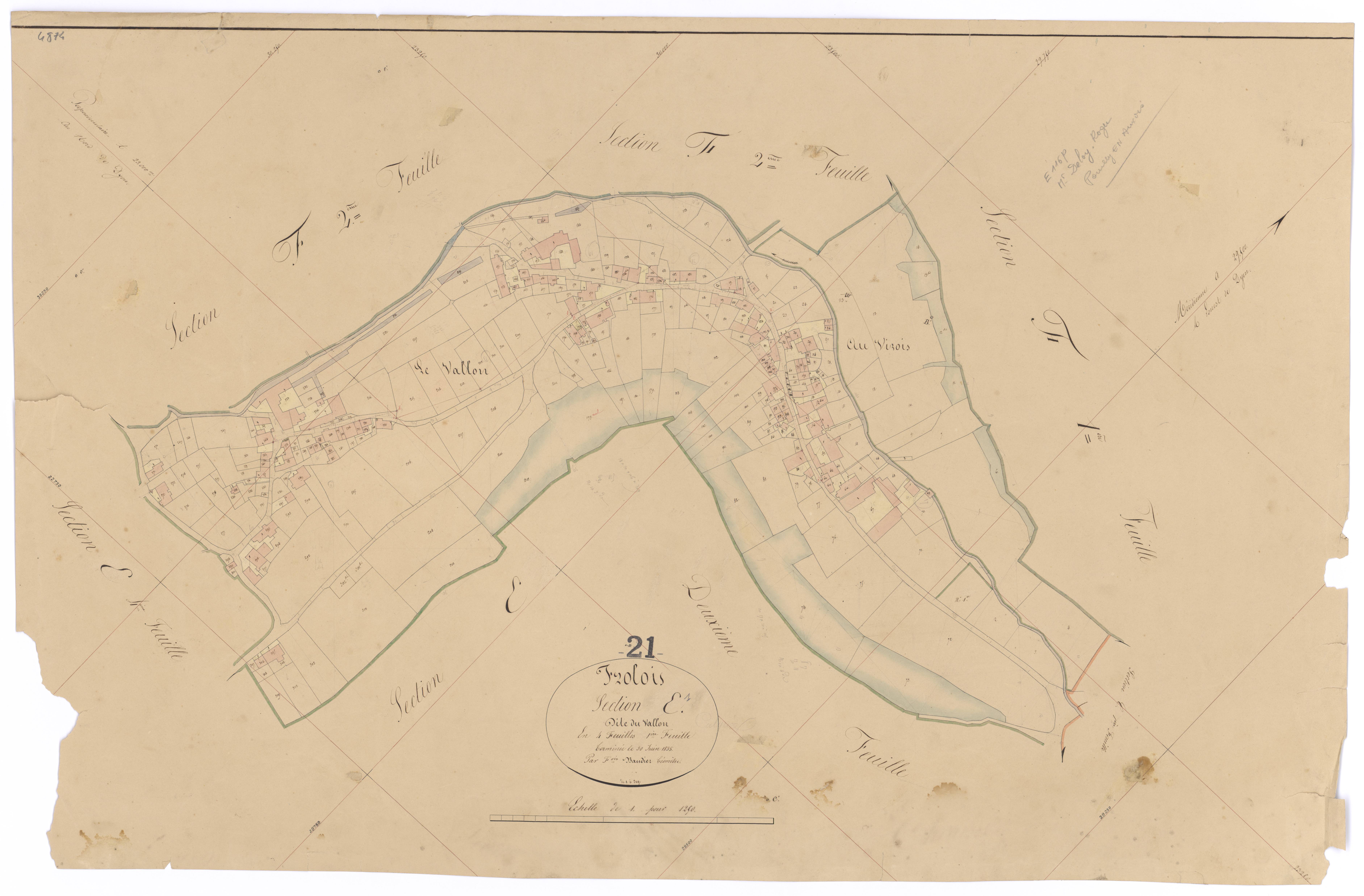 Frôlois - Section E1 - 3 P PLAN 296/15