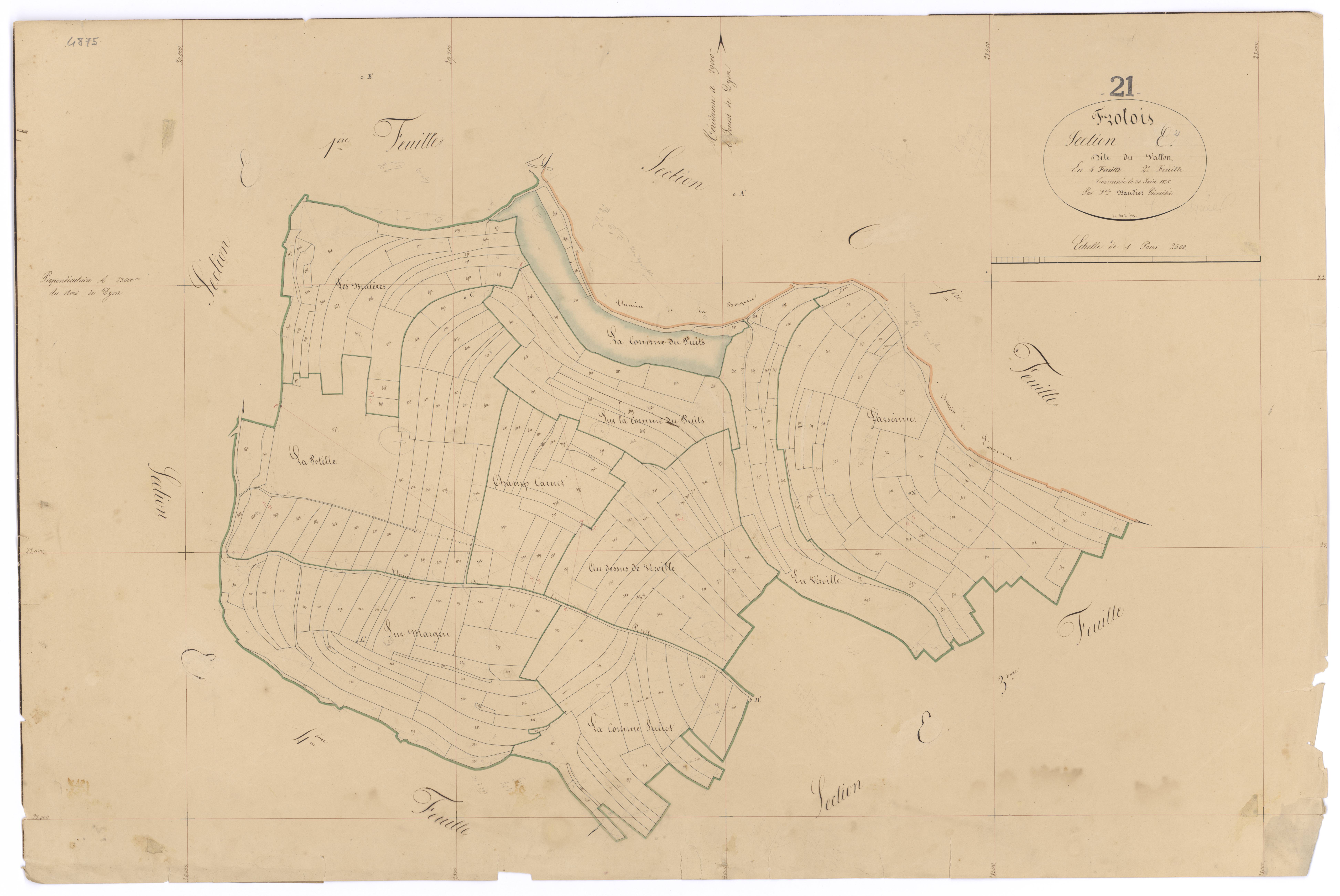 Frôlois - Section E2 - 3 P PLAN 296/16