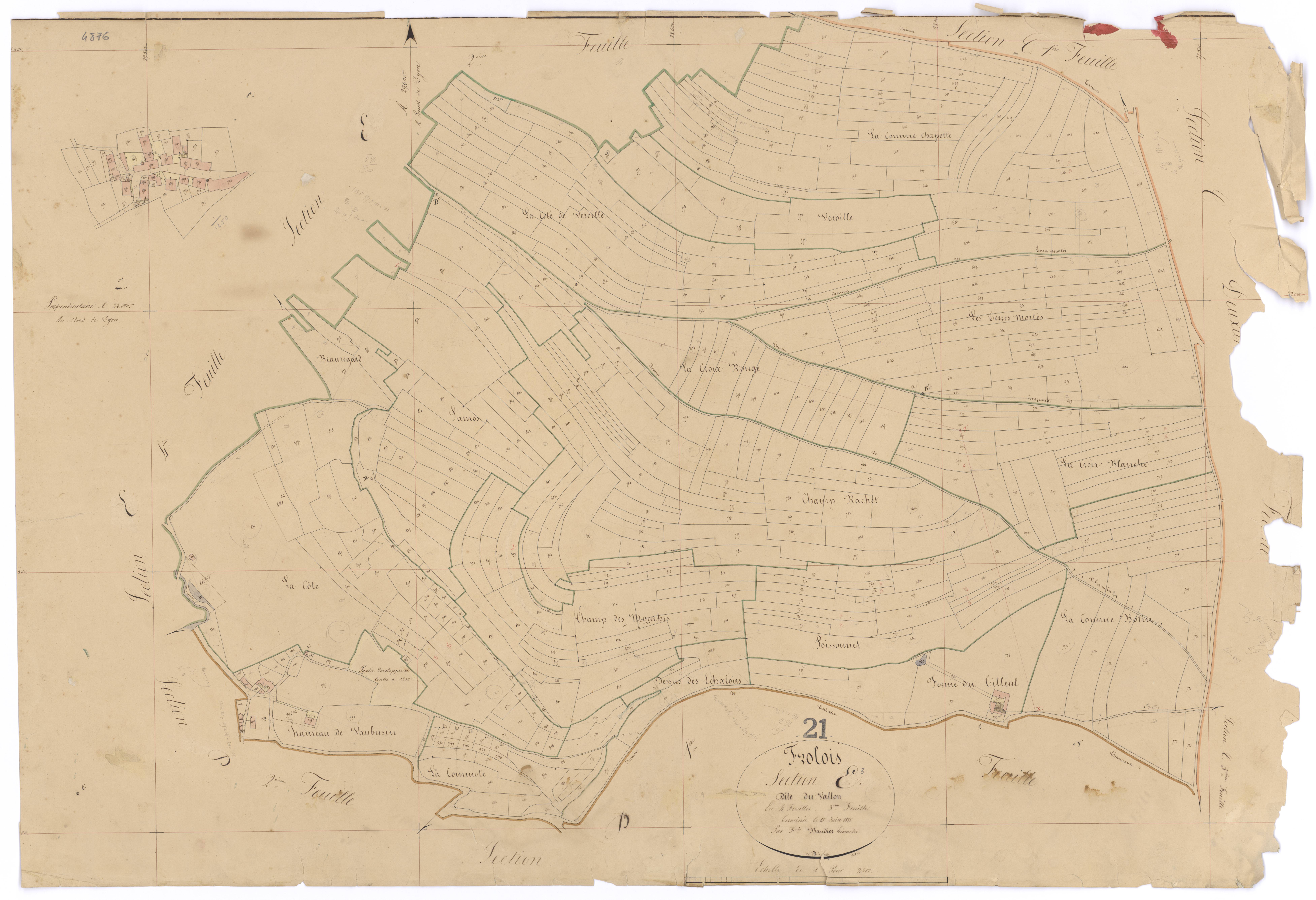 Frôlois - Section E3 - 3 P PLAN 296/17
