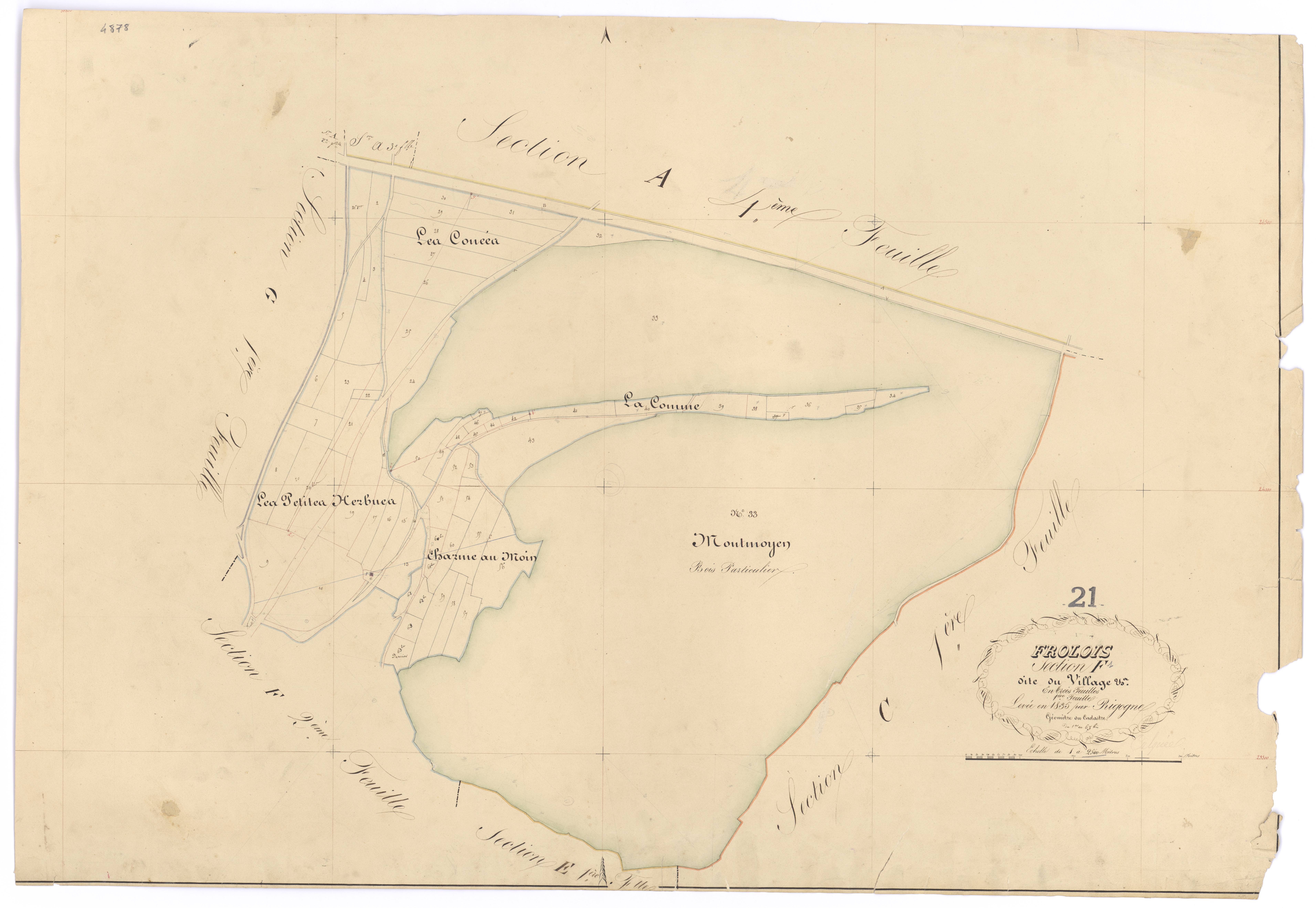 Frôlois - Section F1 - 3 P PLAN 296/19