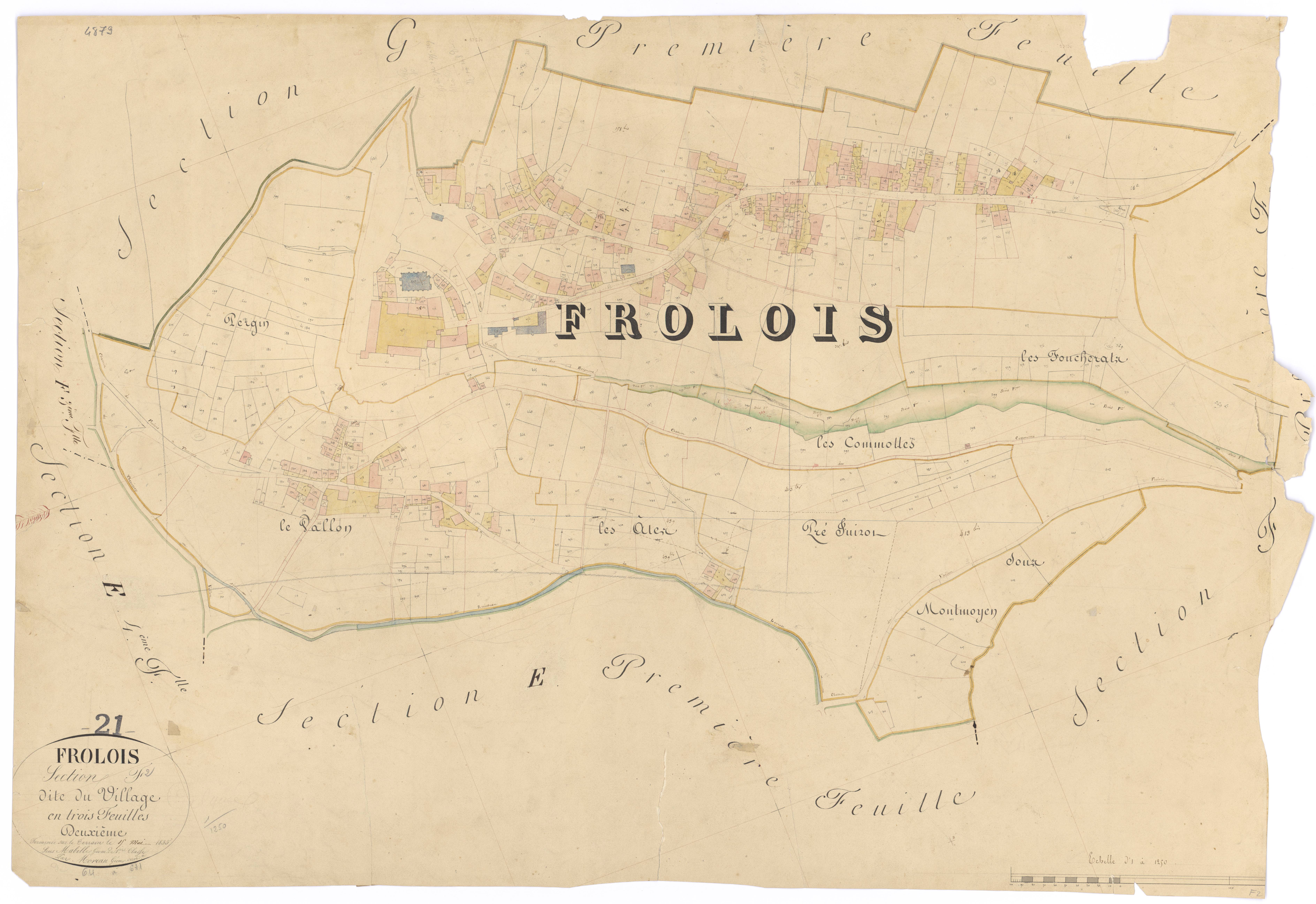 Frôlois - Section F2 - 3 P PLAN 296/20