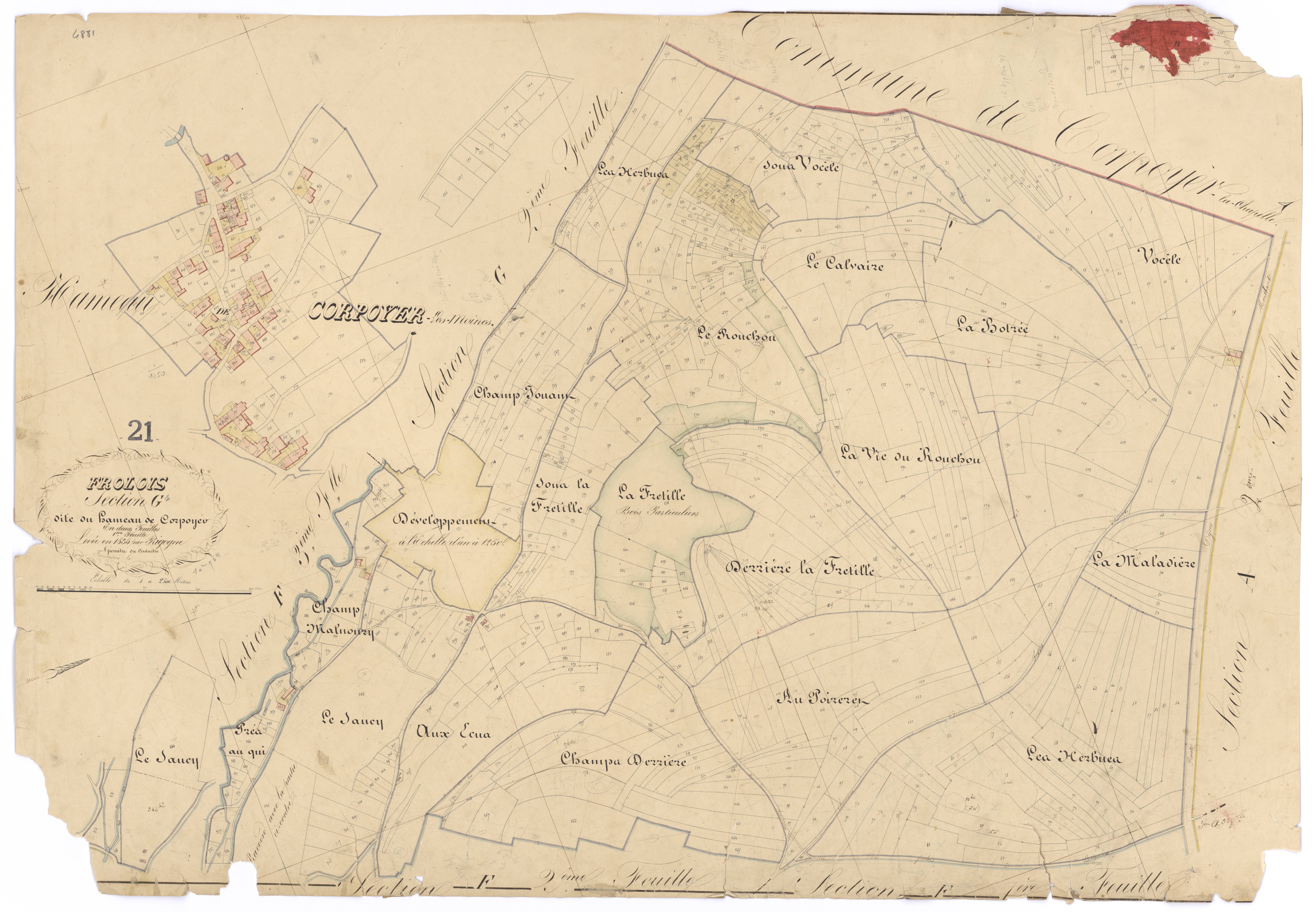Frôlois - Section G1 - 3 P PLAN 296/22