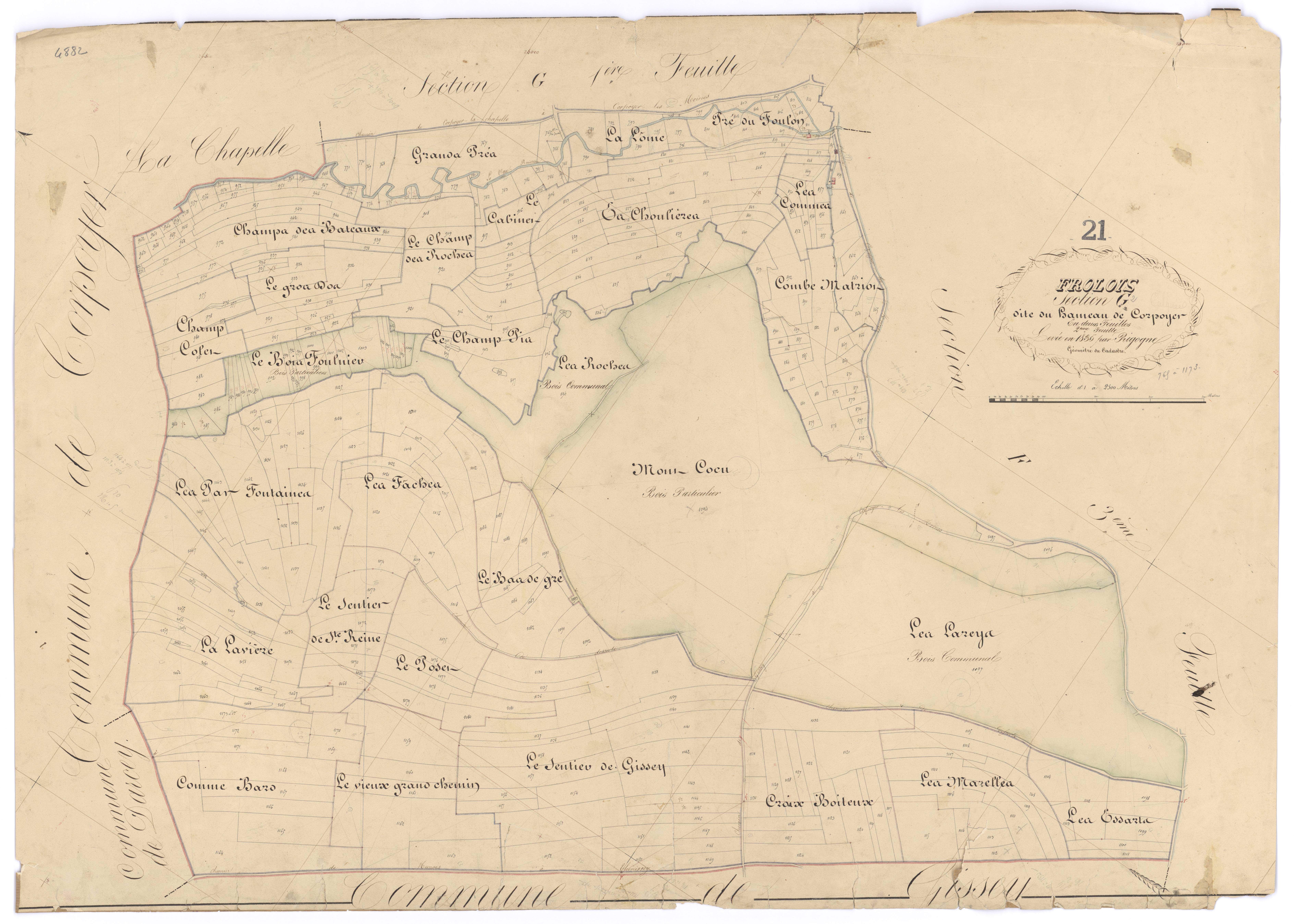 Frôlois - Section G2 - 3 P PLAN 296/23