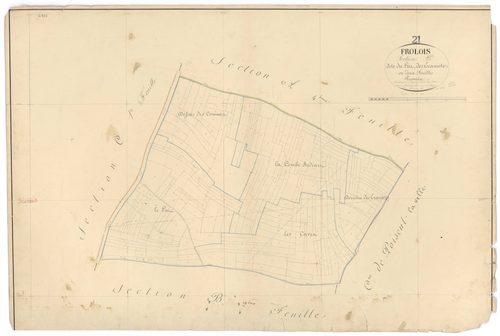 Frôlois - Section B1 - 3 P PLAN 296/6