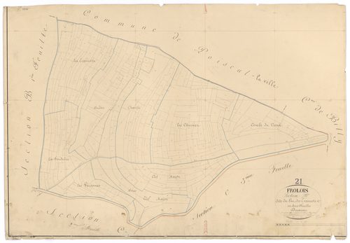 Frôlois - Section B2 - 3 P PLAN 296/7