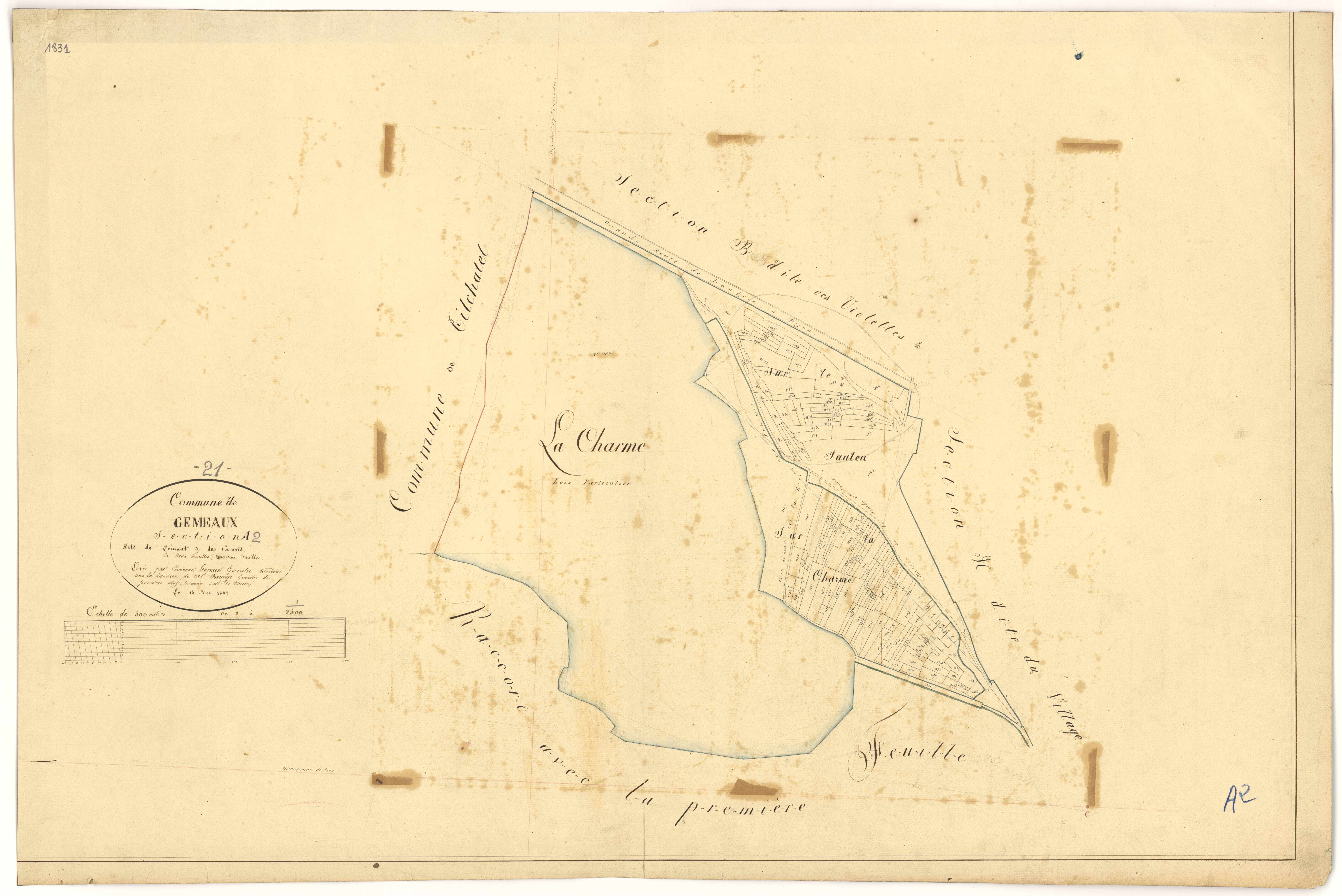 Gemeaux - Section A2 - 3 P PLAN 298/3
