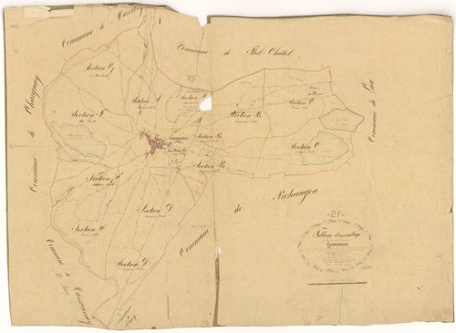 Gemeaux - Tableau d'assemblage - 3 P PLAN 298/1