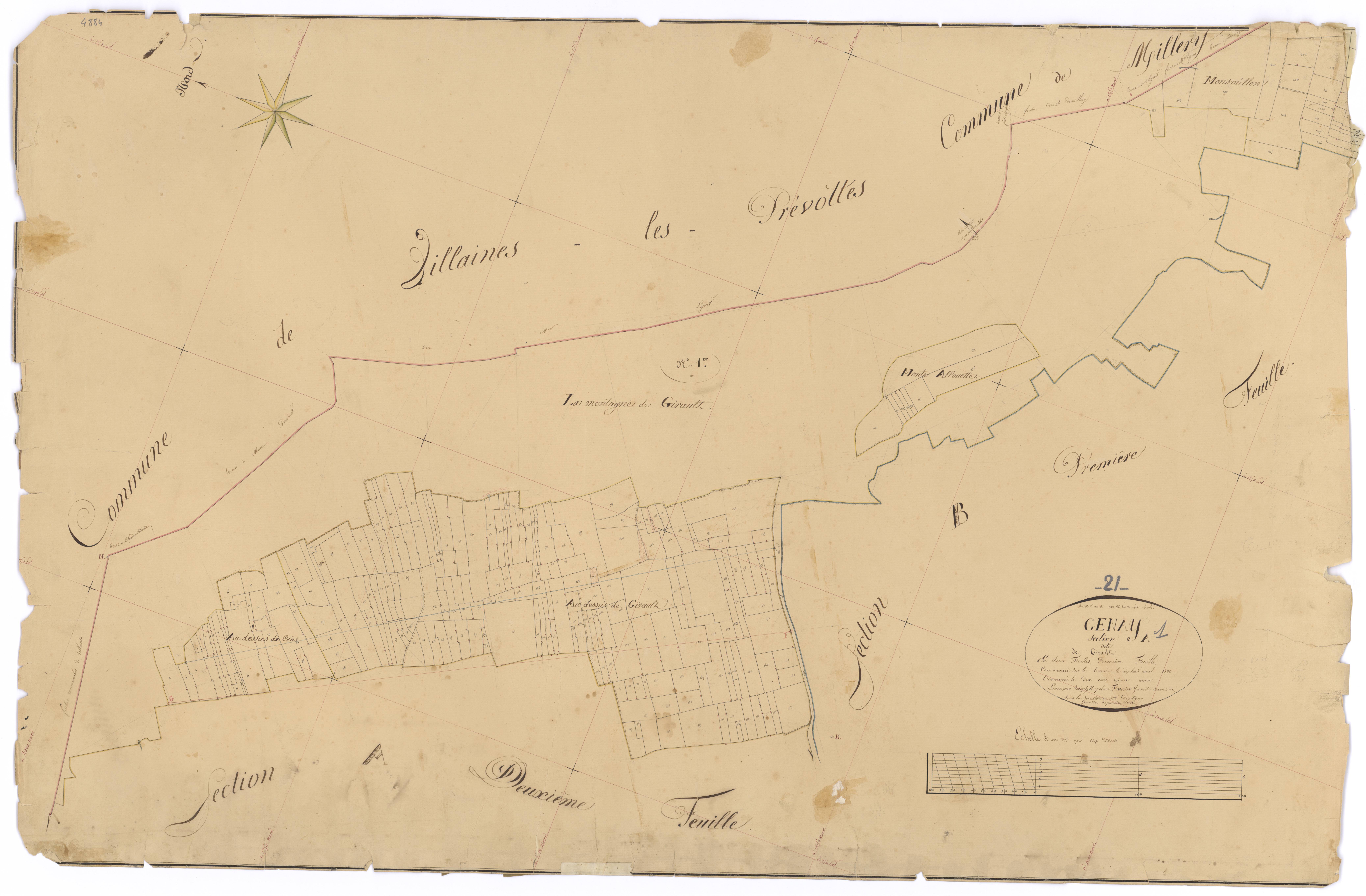 Genay - Section A1 - 3 P PLAN 299/2