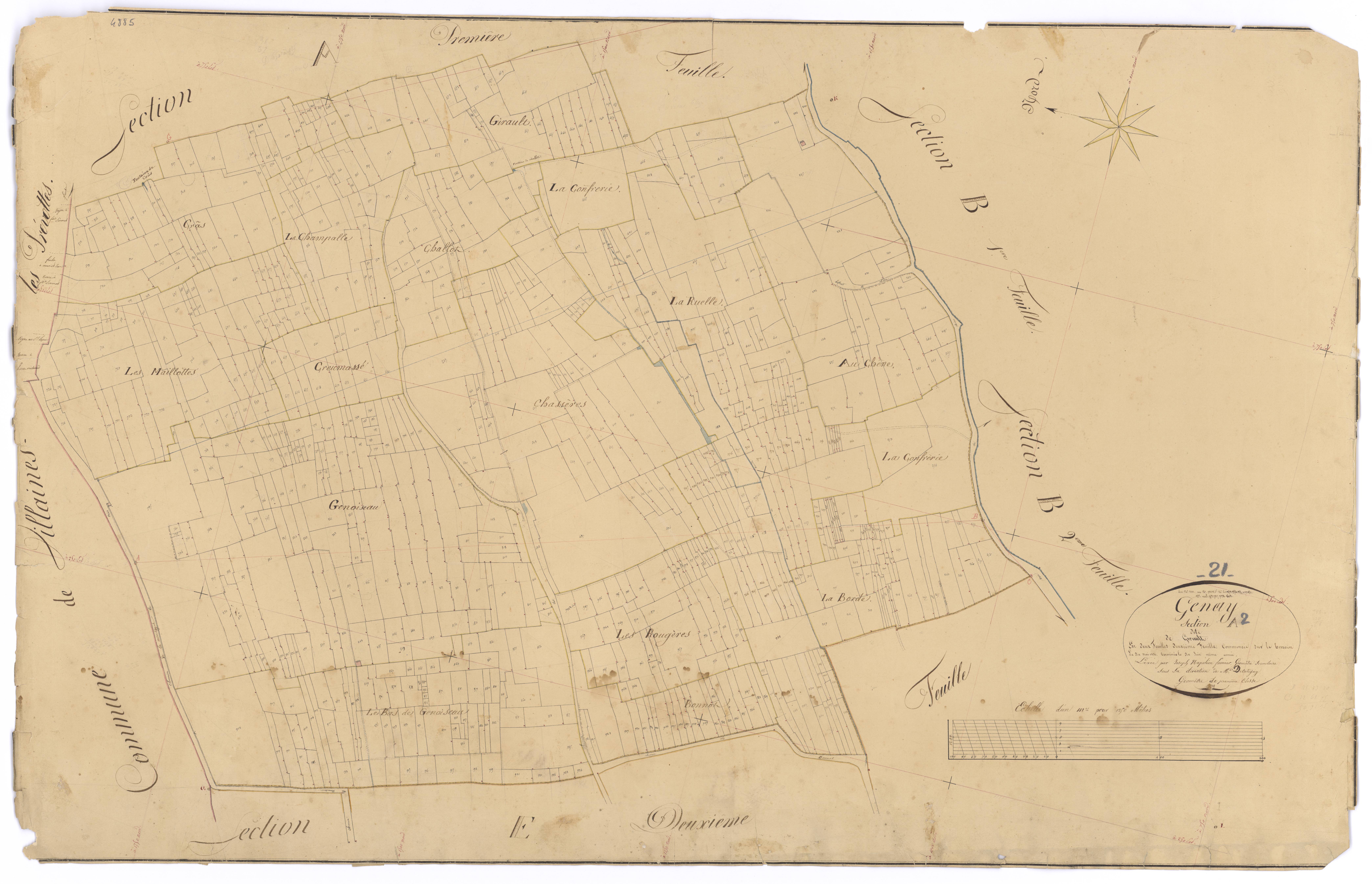 Genay - Section A2 - 3 P PLAN 299/3