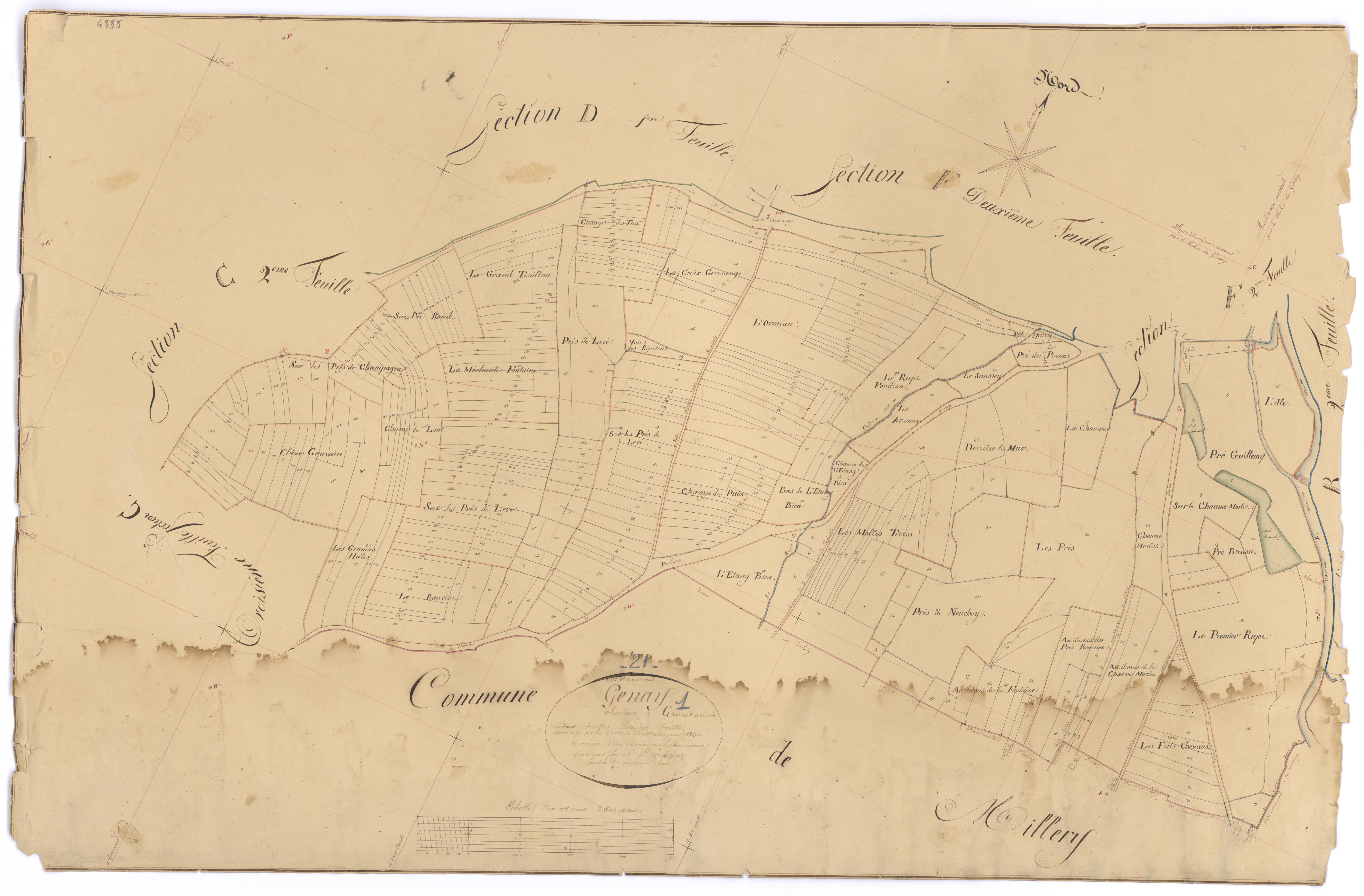 Genay - Section C1 - 3 P PLAN 299/6